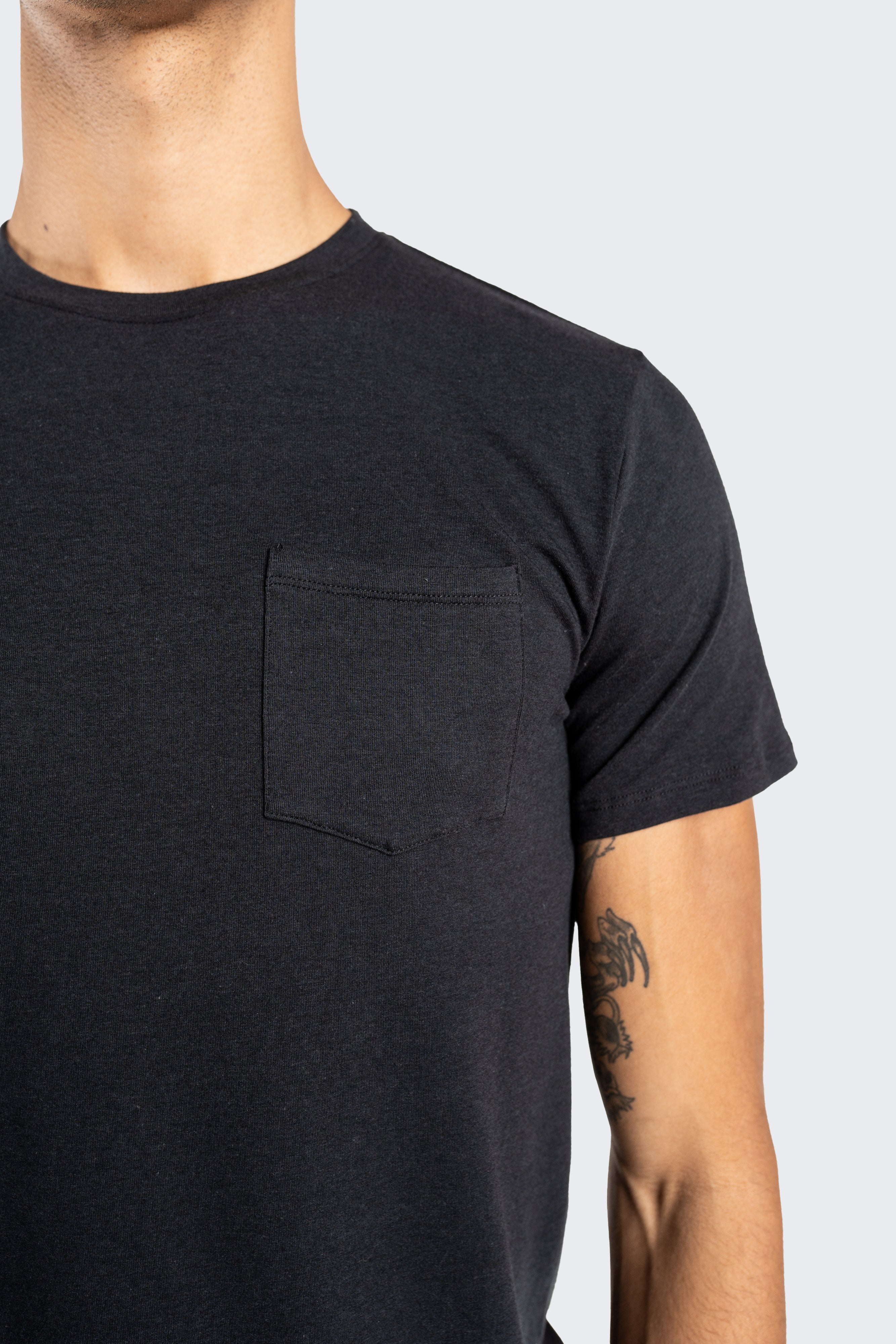 Two Blind Brothers - Mens Men's Short Sleeve Pocket Tee Black