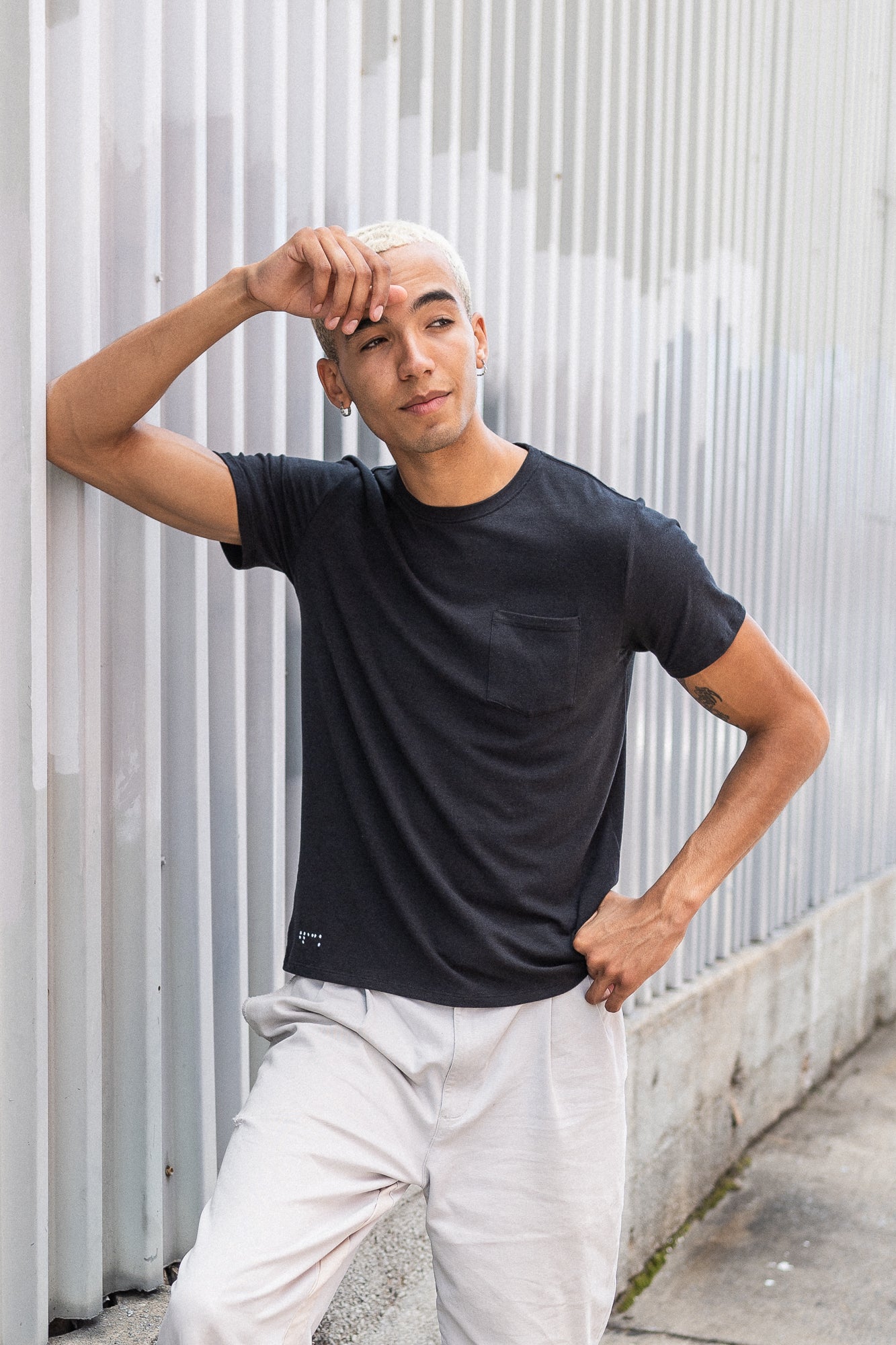 Two Blind Brothers - Mens Men's Short Sleeve Pocket Tee Black