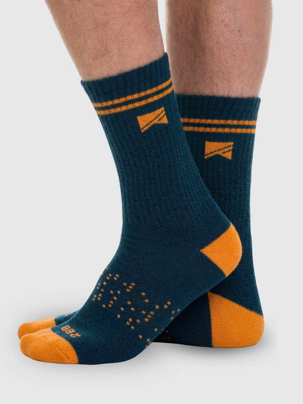 Two Blind Brothers - Gift No Barriers x 2BB Hiking Sock Bundle (2 Pairs) Navy