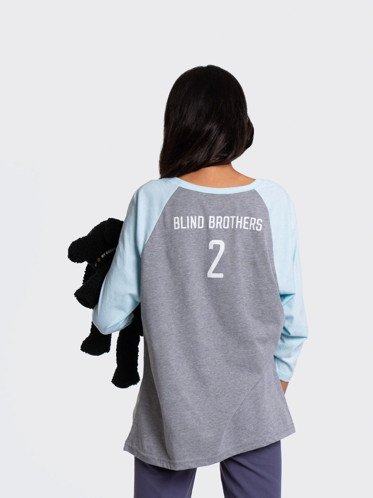 Two Blind Brothers - Kids' Team 2BB Baseball Tee Graphic Baseball Tee Grey