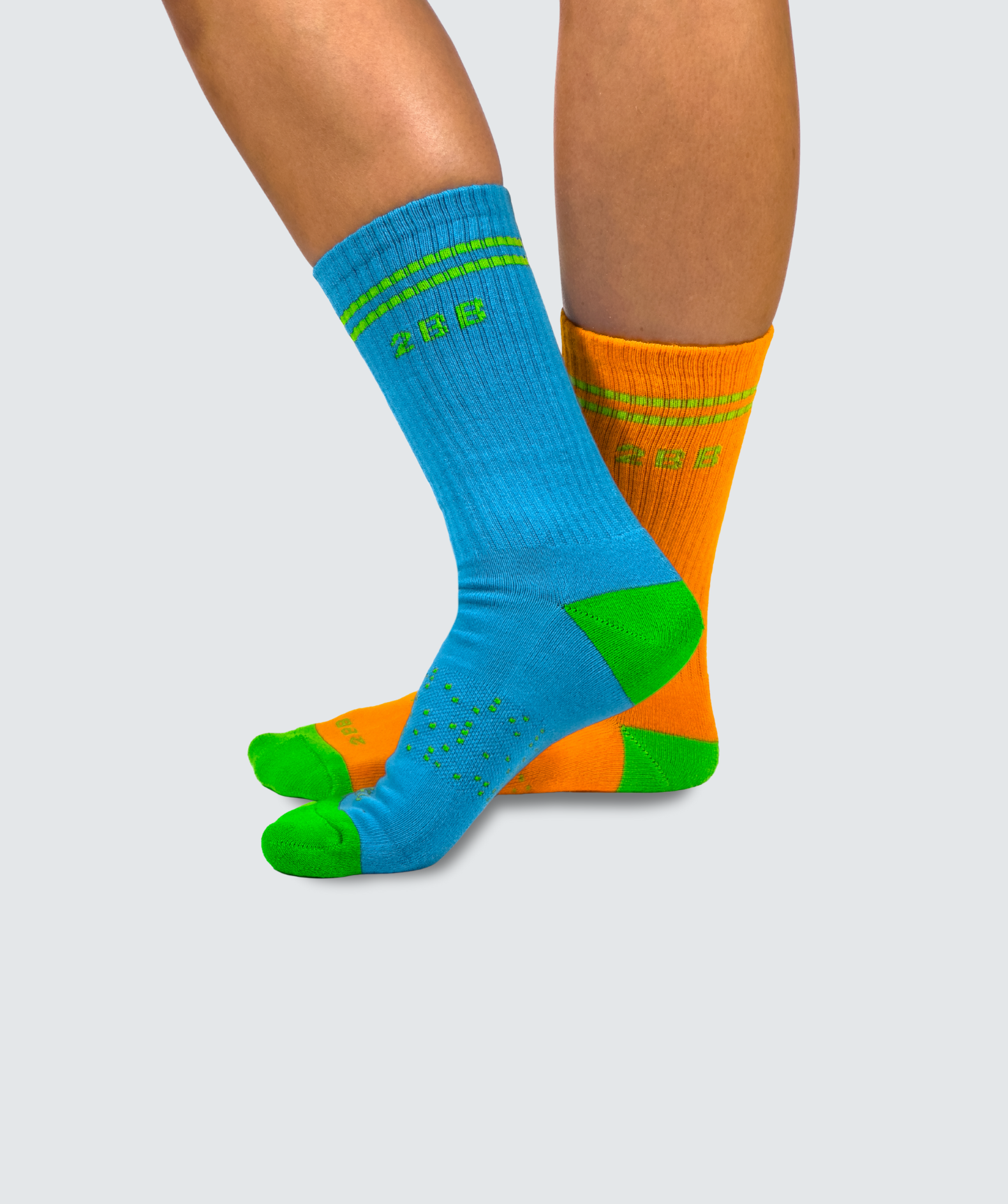 Two Blind Brothers - Gift Mismatched Calf Sock Bundle (3 Pairs) Blue-Green-hover