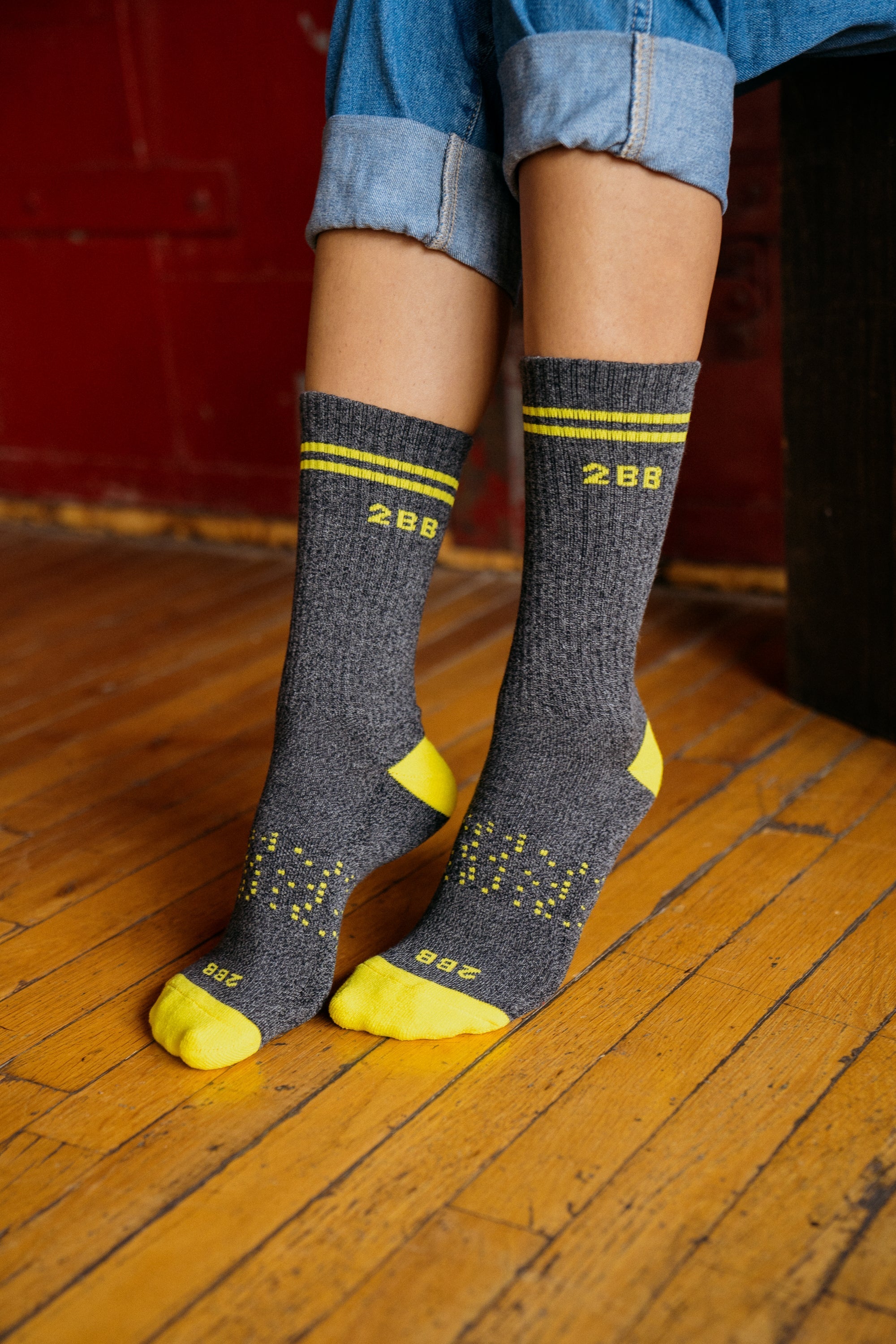 Two Blind Brothers - Gift Calf Sock Bundle (4 Pairs) Yellow