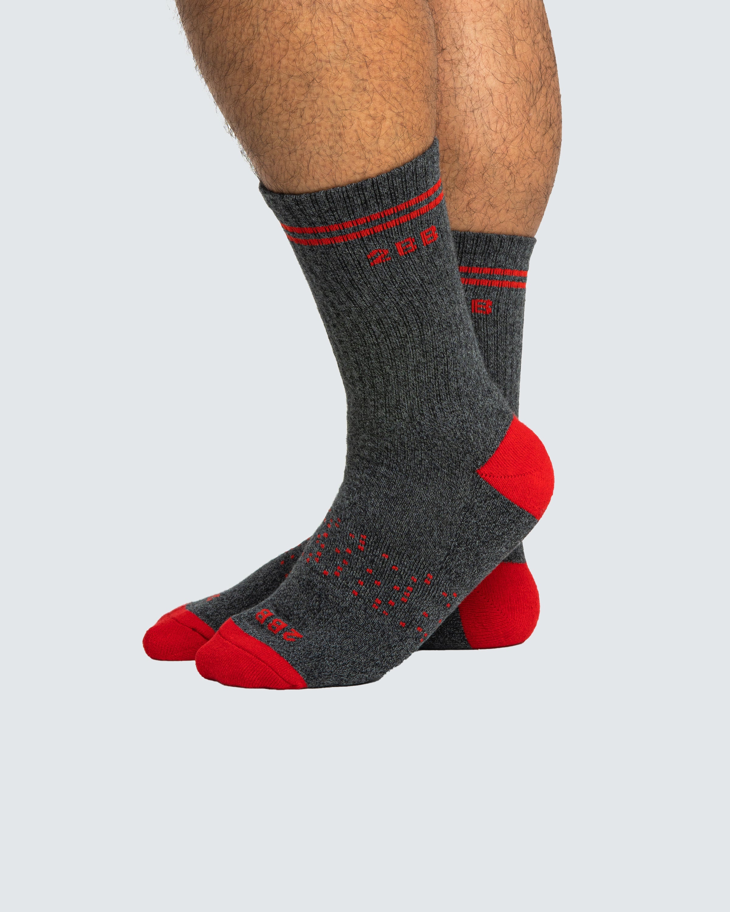 Two Blind Brothers - Gift Calf Sock Bundle (4 Pairs) Red