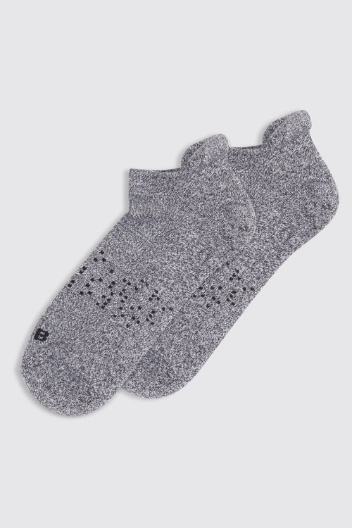 Charcoal Ankle Sock in Charcoal Heather