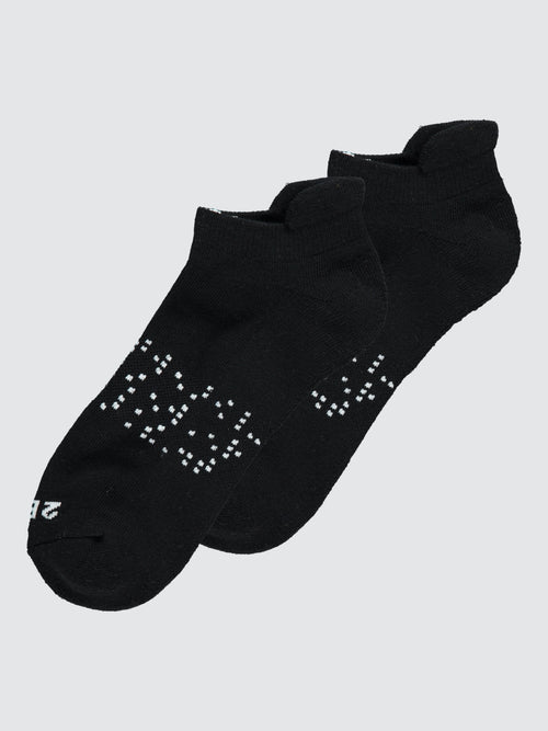 Black Ankle Sock in Black