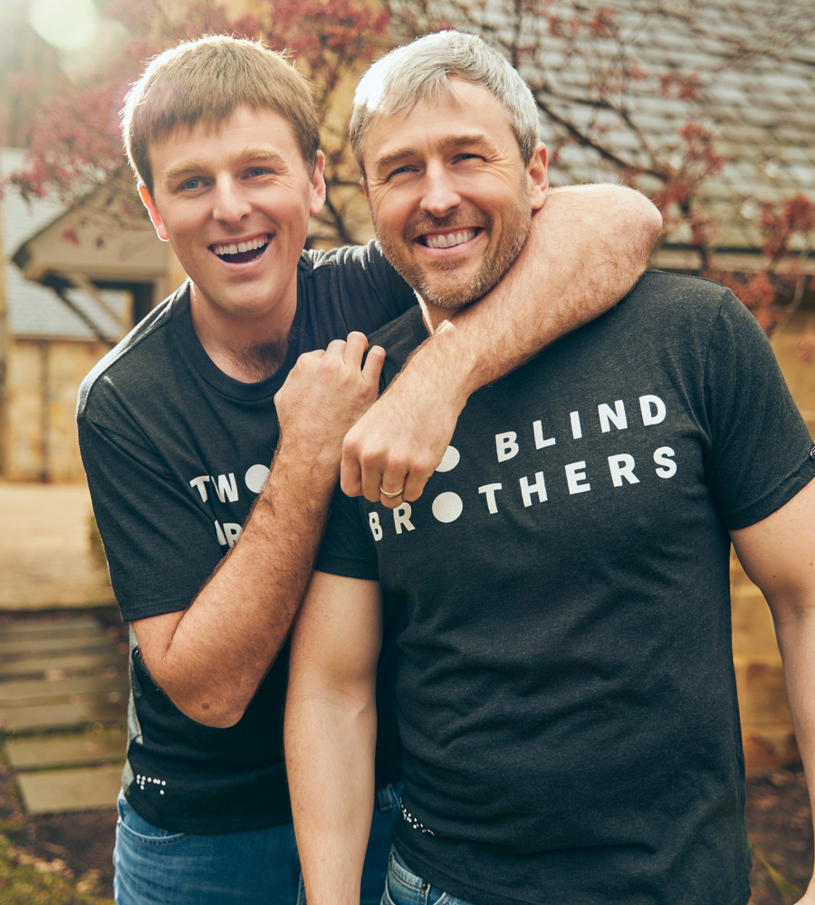 Brad and Bryan Manning, founders of Two Blind Brothers