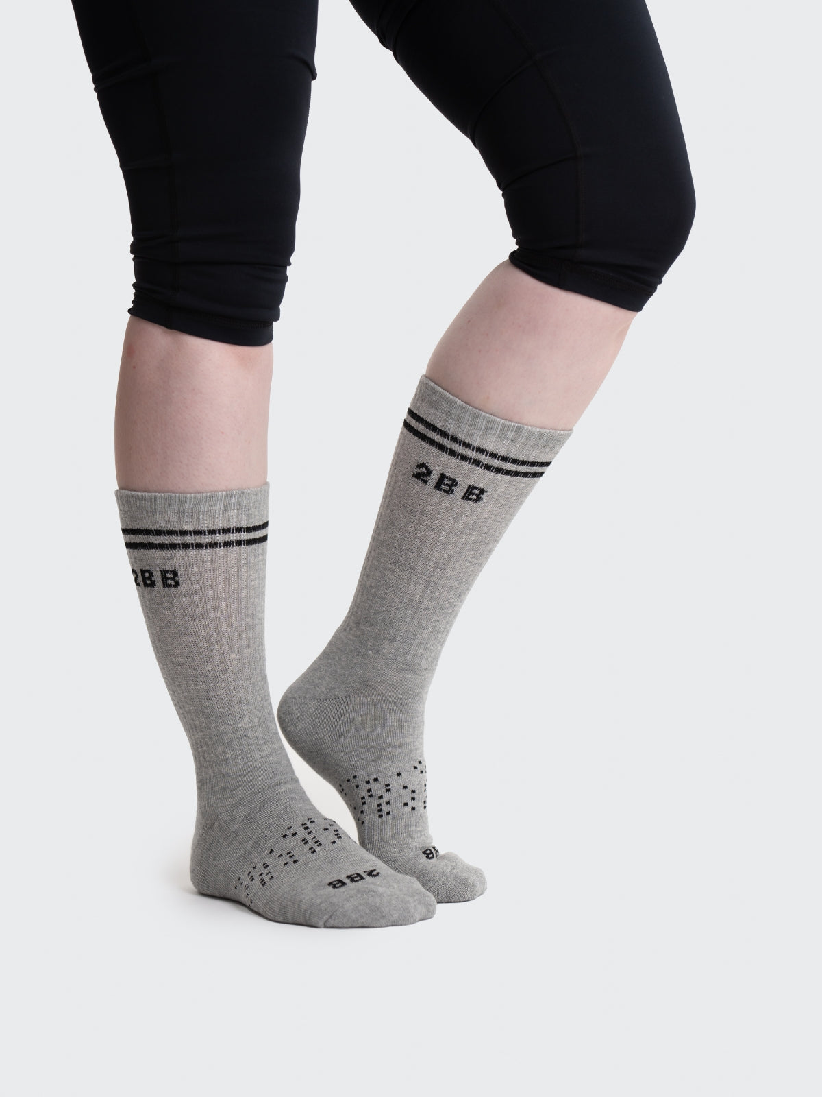 Two Blind Brothers - Gift Neutral Calf Sock Bundle (4 Pairs) Light-Grey