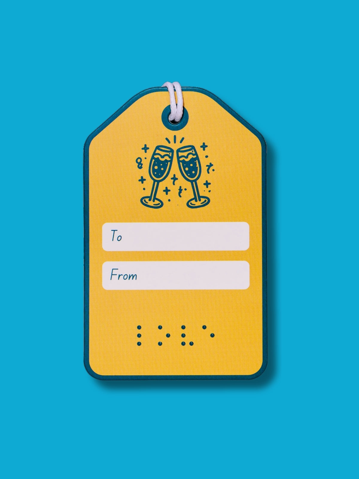 Two Blind Brothers - Gift Tag LoveTags Champagne-Cheers