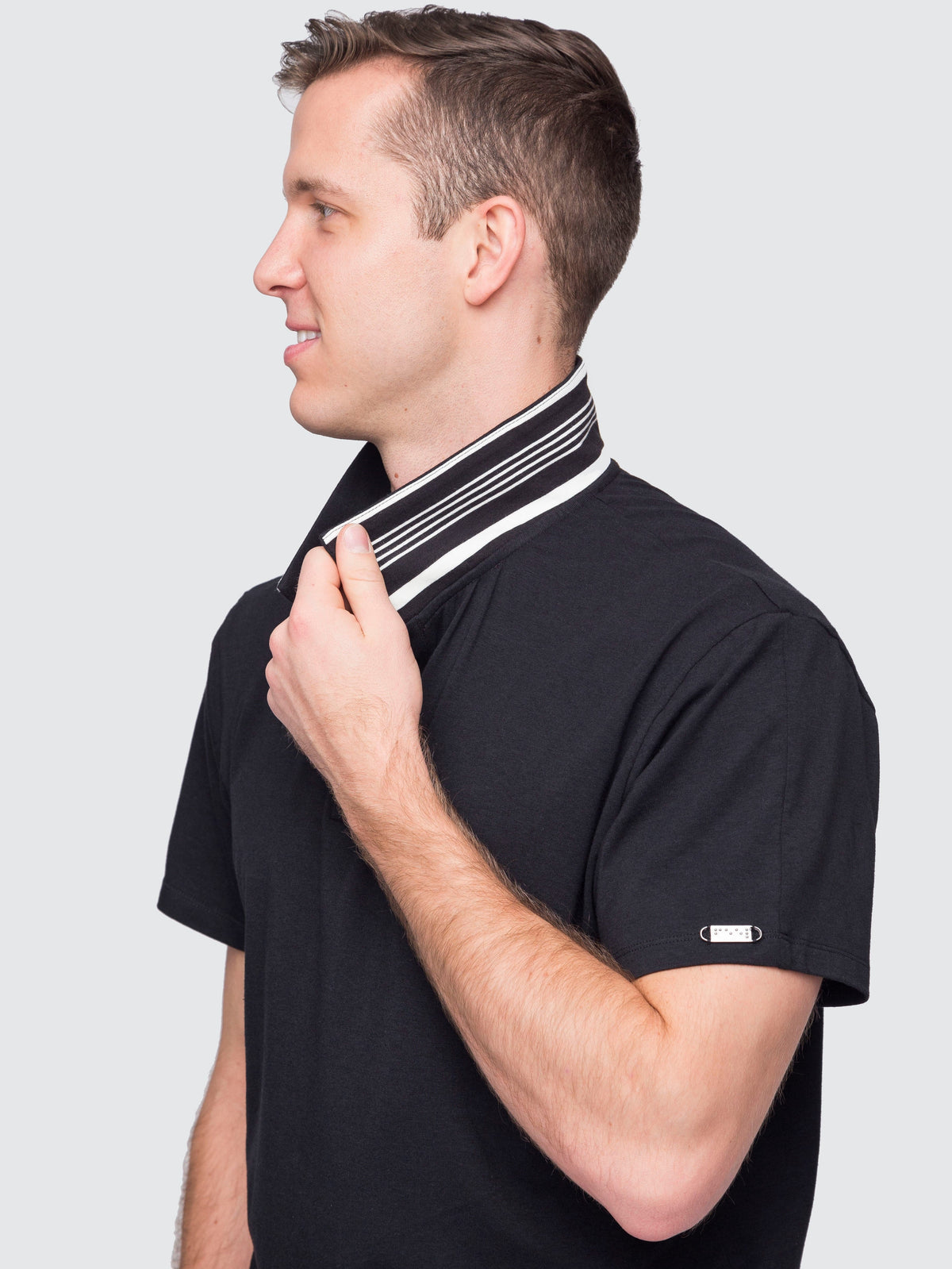 Two Blind Brothers - Mens Men's Short Sleeve Polo Black