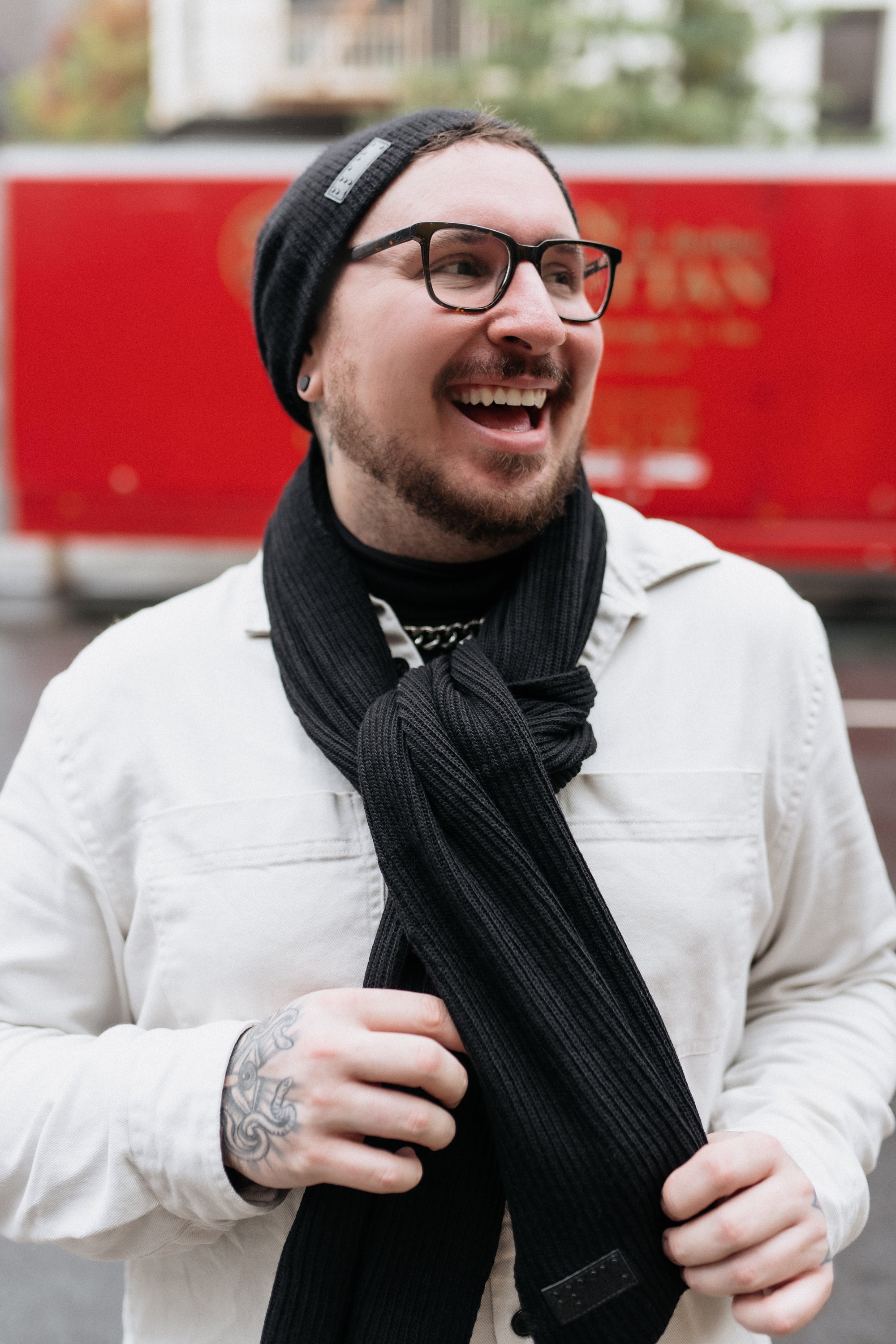 Two Blind Brothers - Gift Beanie Ribbed Knit Black
