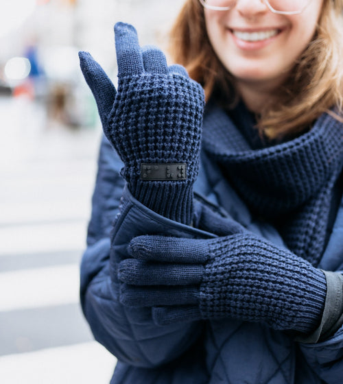 Waffle Knit Gloves