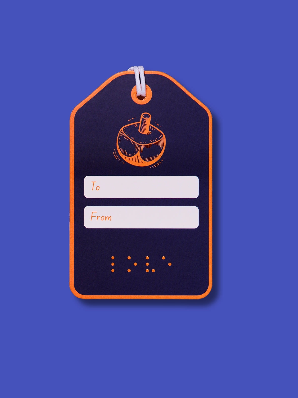 Two Blind Brothers - Gift Tag LoveTags Dreidel