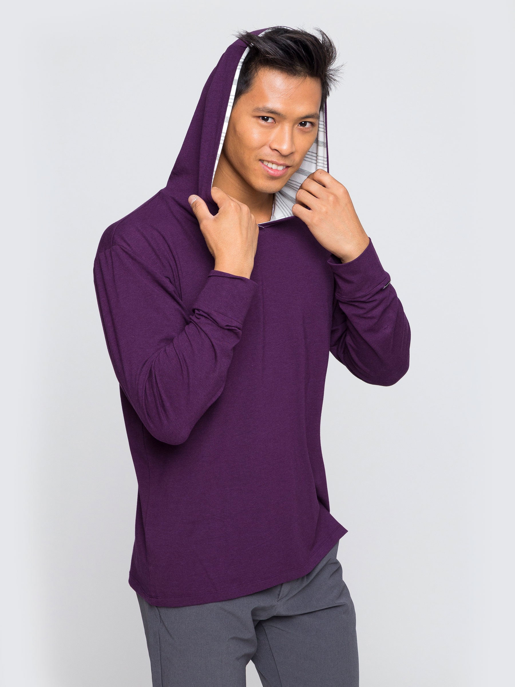 Two Blind Brothers - Mens Hoodie Plum