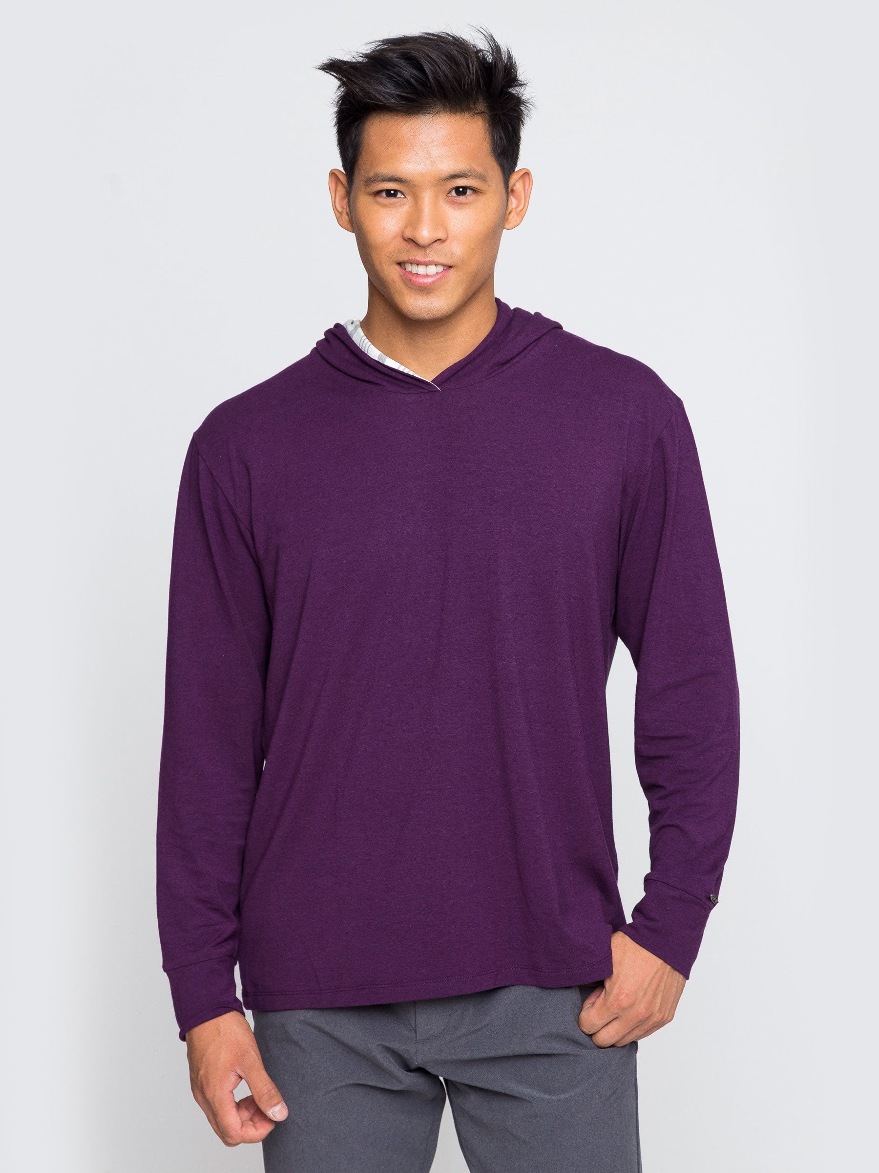 Two Blind Brothers - Mens Hoodie Plum