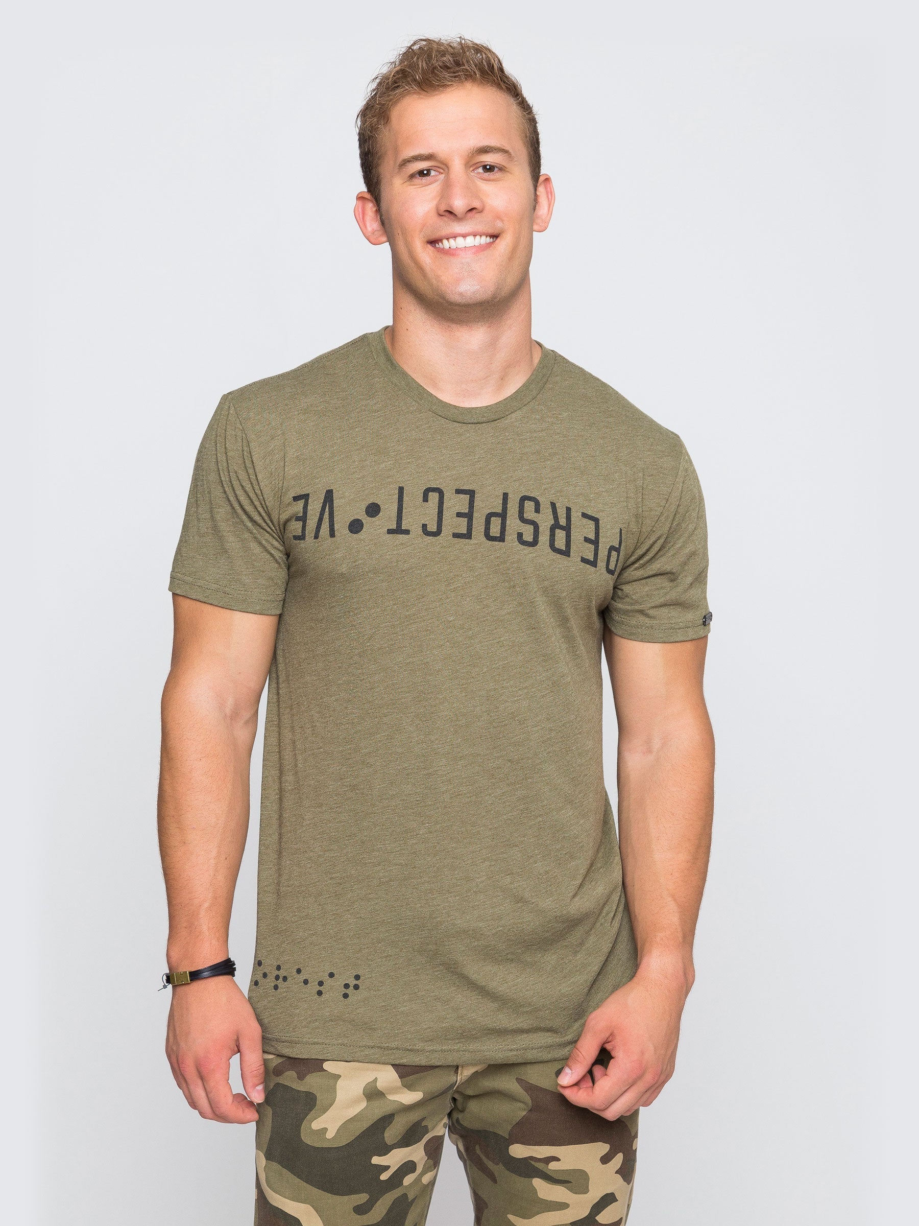Two Blind Brothers - Mens Men's "Perspective" Graphic Crewneck Forest