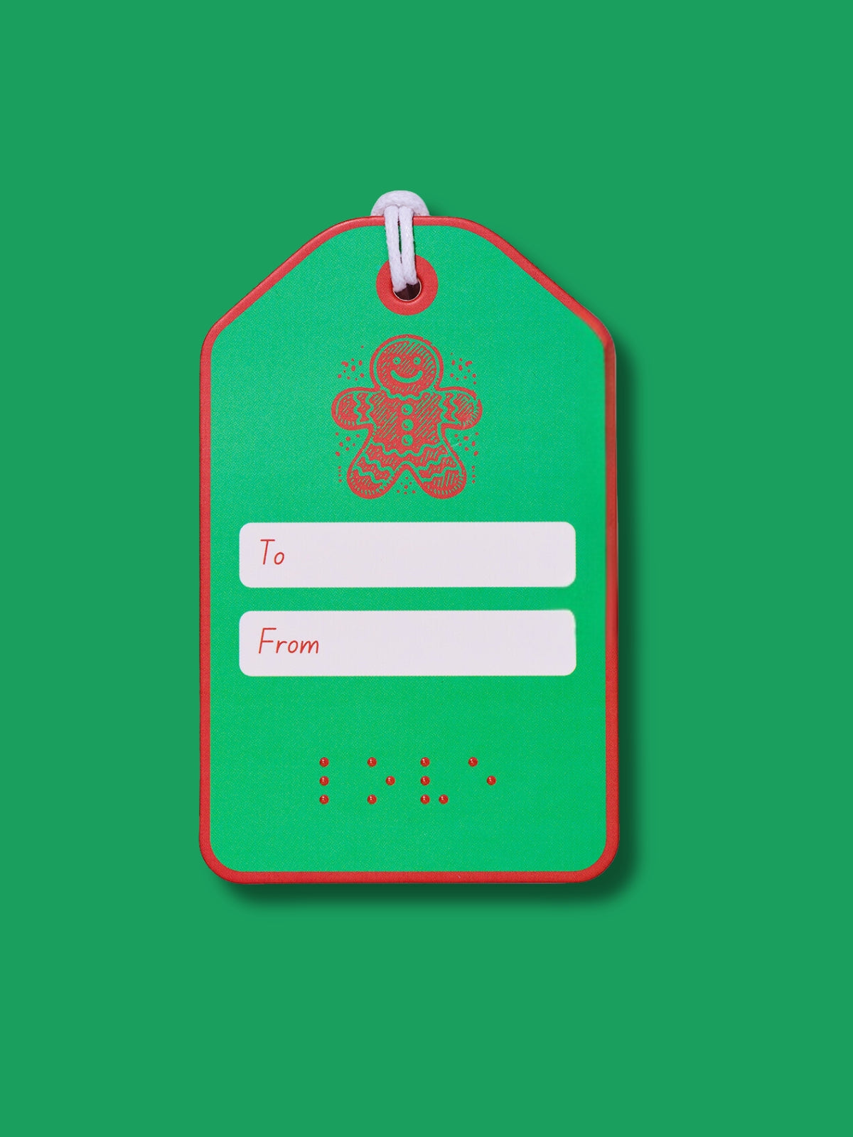 Two Blind Brothers - Gift Tag LoveTags Gingerbread-Man