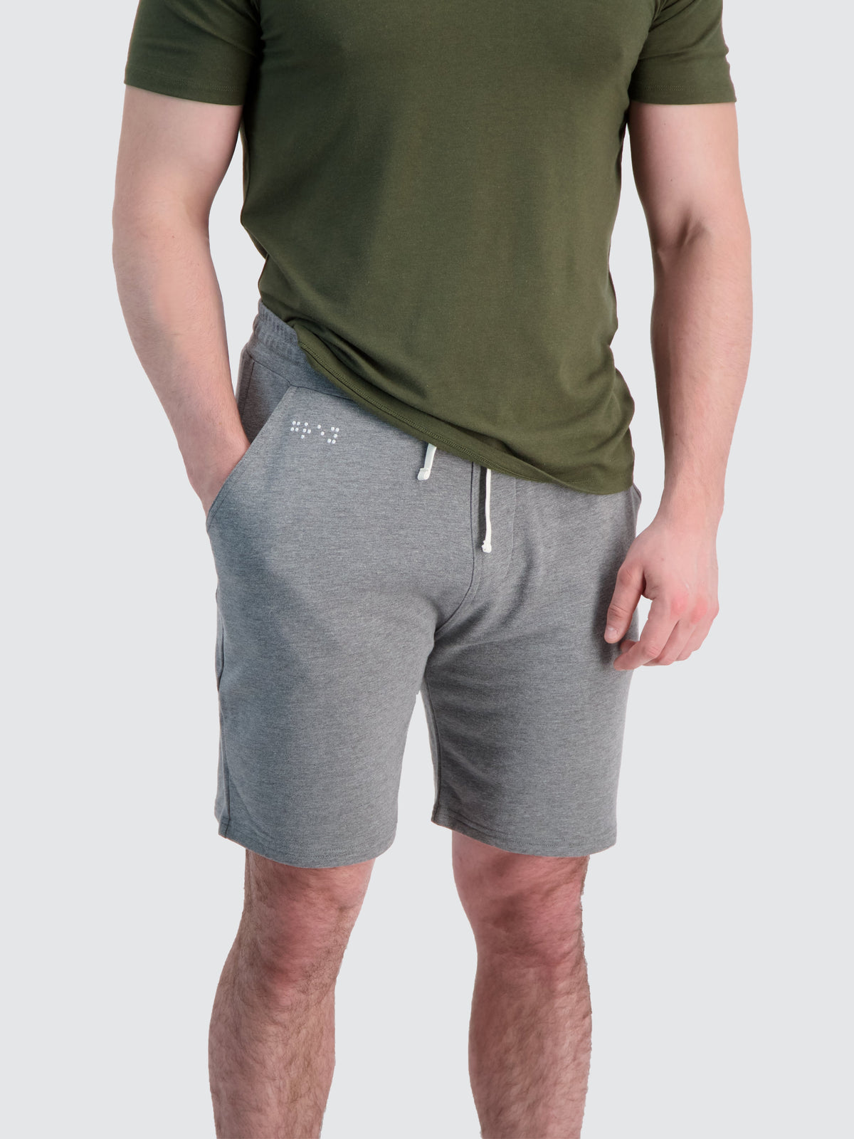 Two Blind Brothers - Mens Men's French Terry Lounge Shorts Medium-Grey-Heather