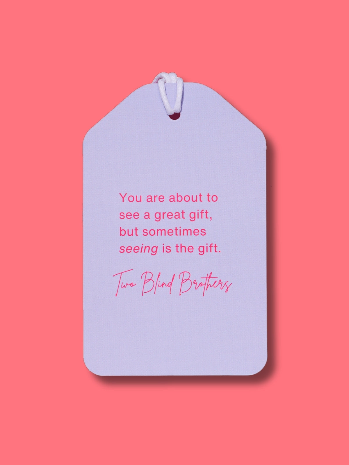 Two Blind Brothers - Gift Tag LoveTags Heart
