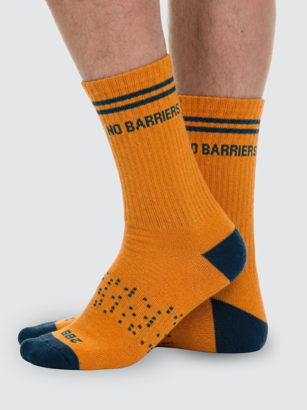 Two Blind Brothers - Gift No Barriers x 2BB  Hiking Sock Bundle (2 Pairs) Orange-hover