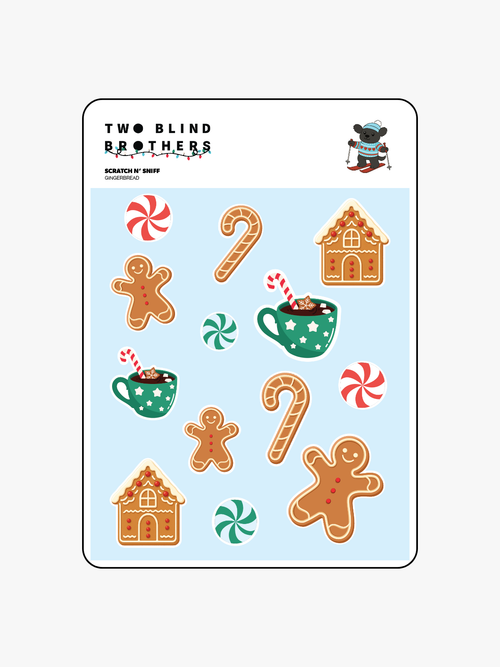 Scratch & Sniff Gingerbread Stickers in Default Title