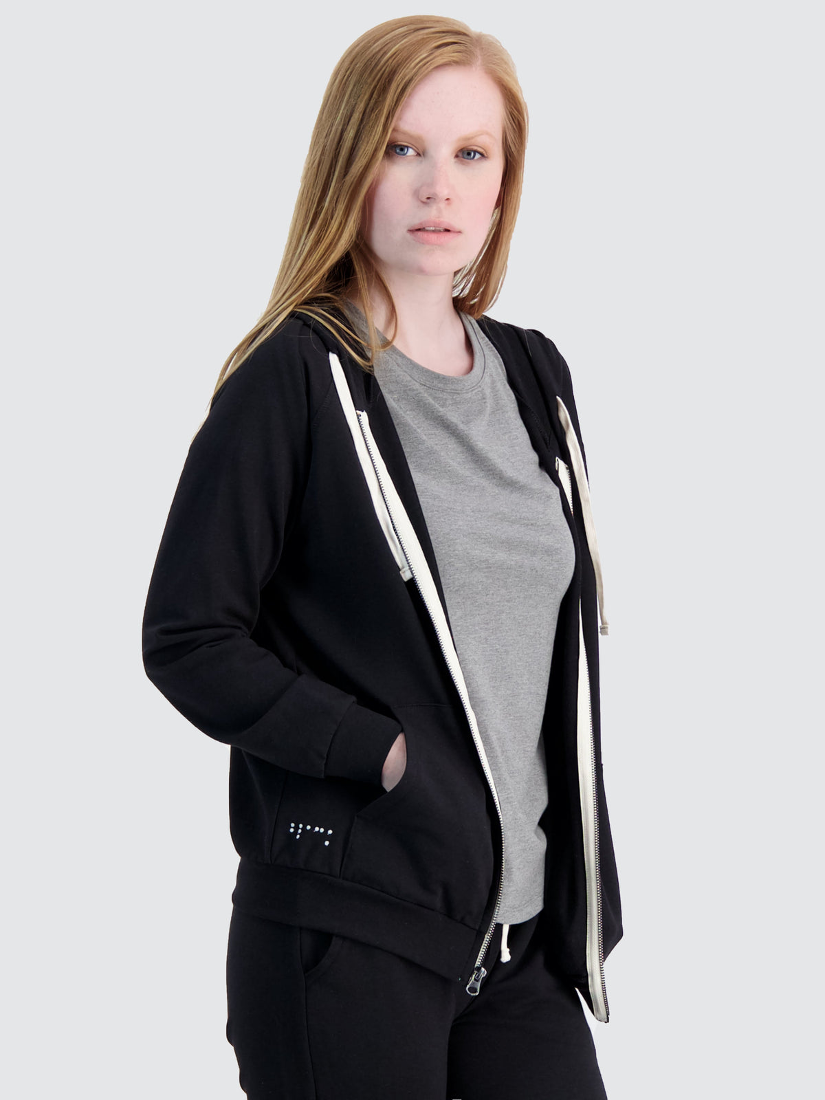 Two Blind Brothers - Womens Original Women's Zip-Up Hoodie Black