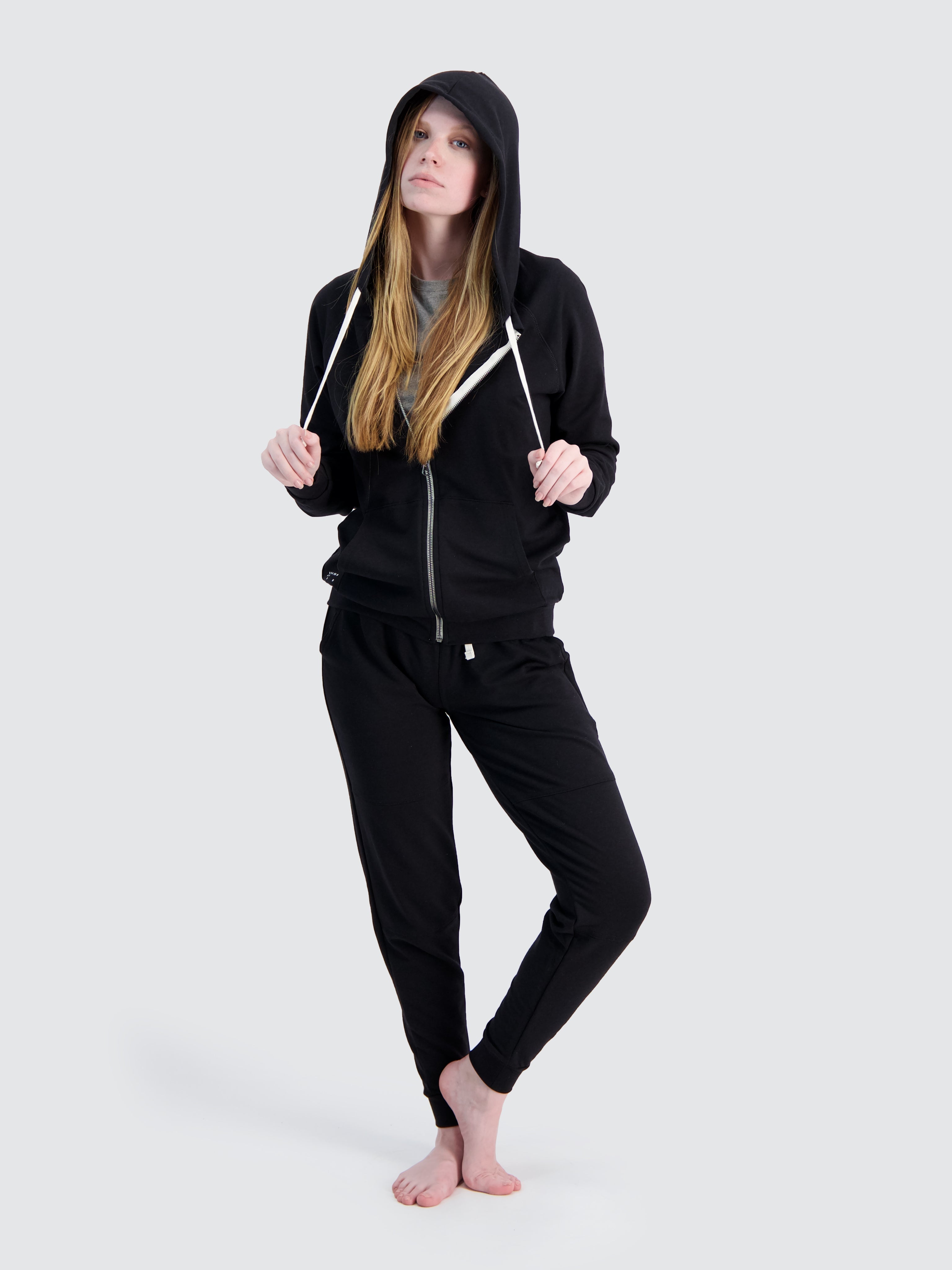 Two Blind Brothers - Womens Original Women's Zip-Up Hoodie Black