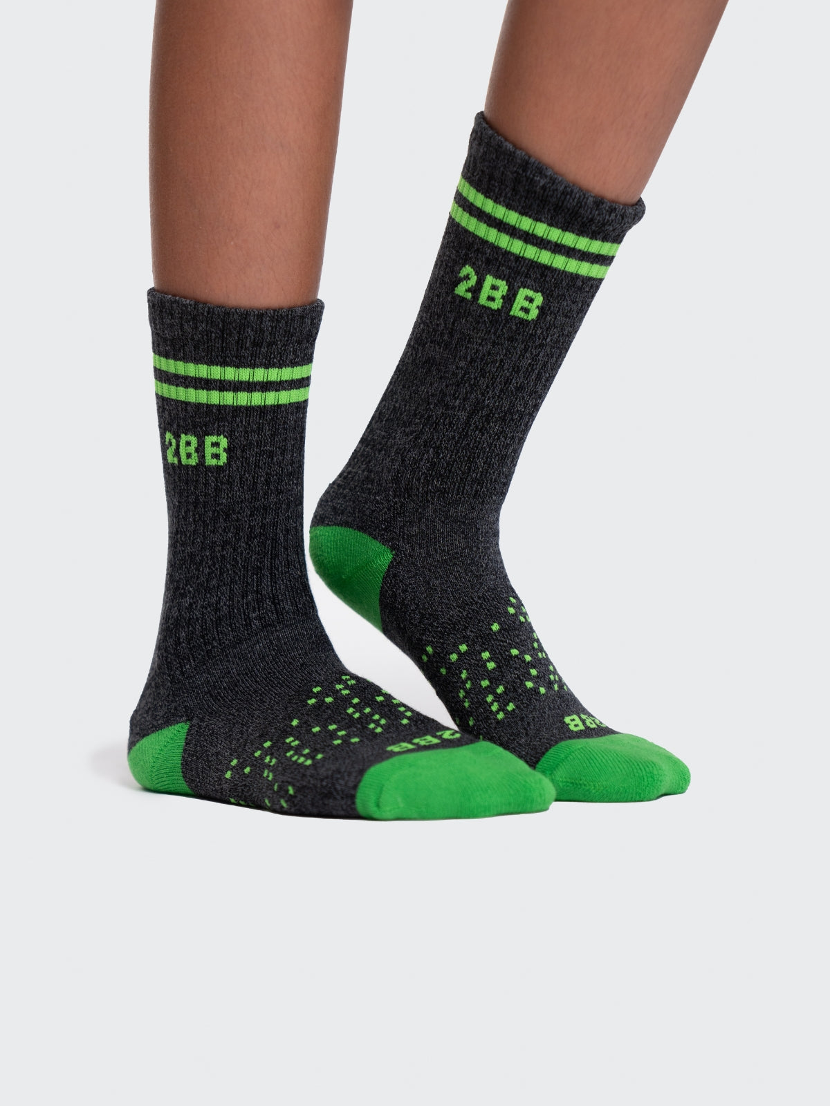 Two Blind Brothers - Gift Youth Calf Sock Bundle (4 Pairs) Green