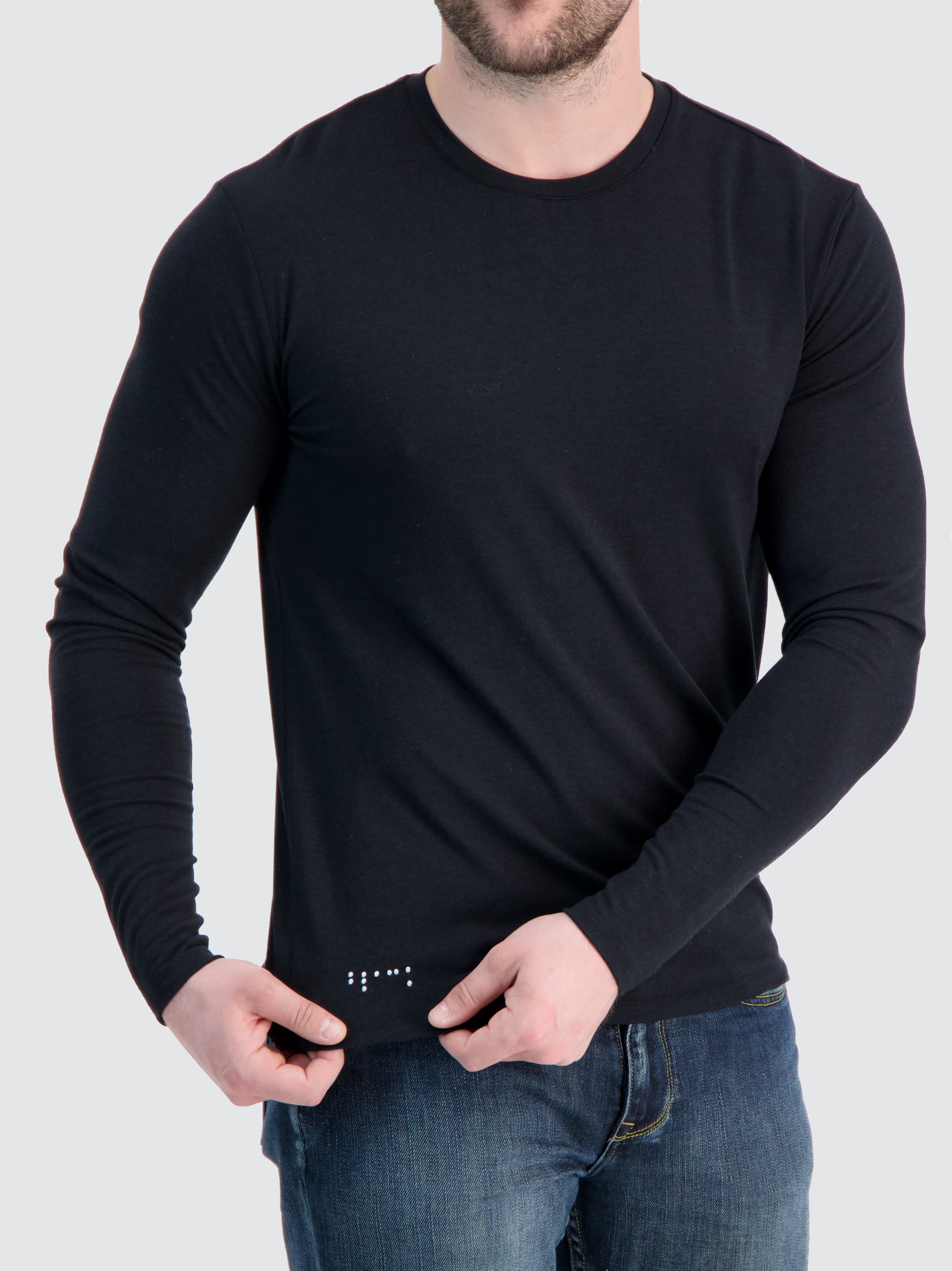 Two Blind Brothers - Mens Men's Long Sleeve Crewneck Black