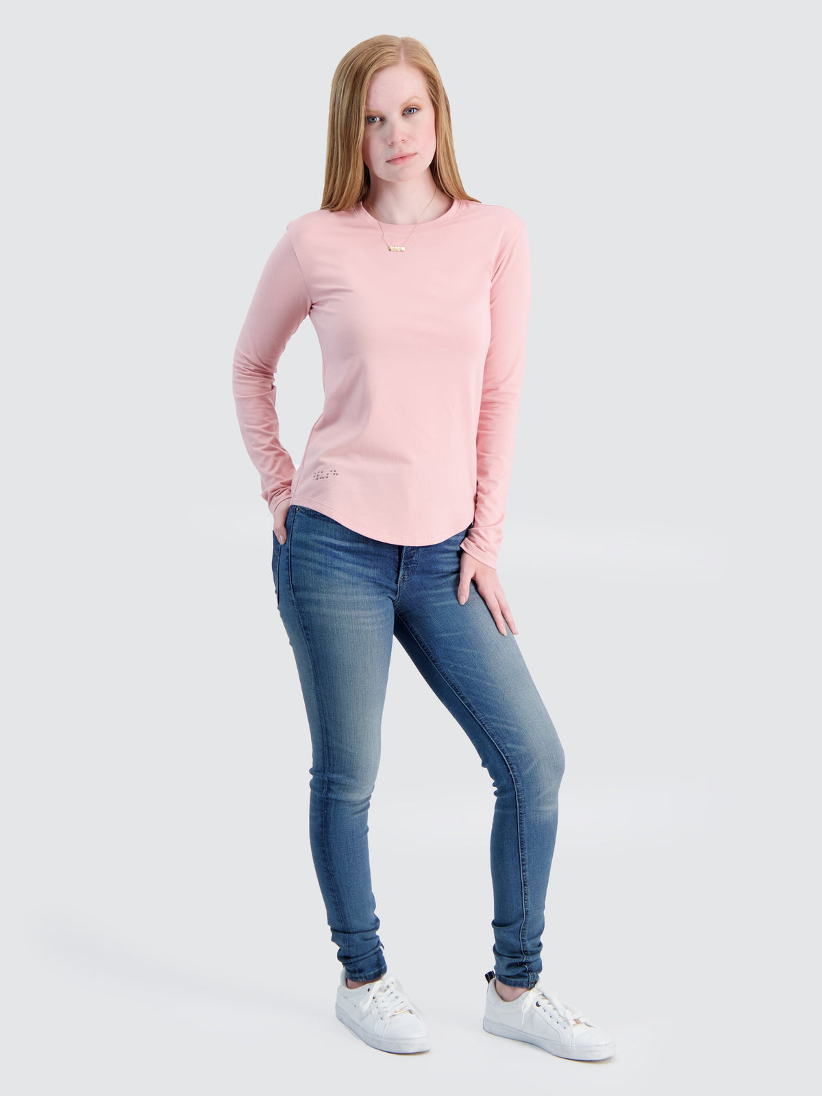 Two Blind Brothers - Womens Women's LS Crewneck Blush