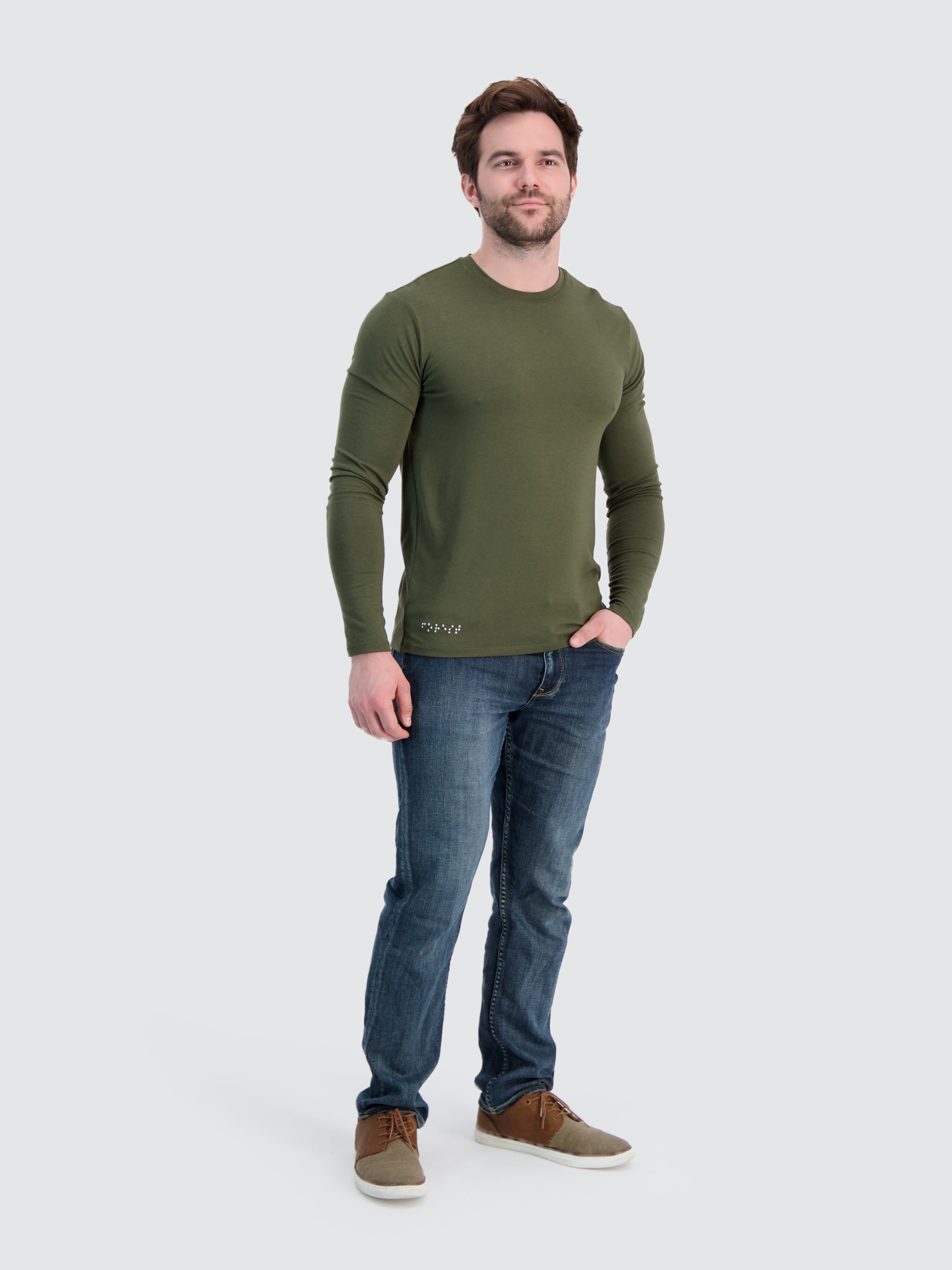 Two Blind Brothers - Mens Men's Long Sleeve Crewneck Forest