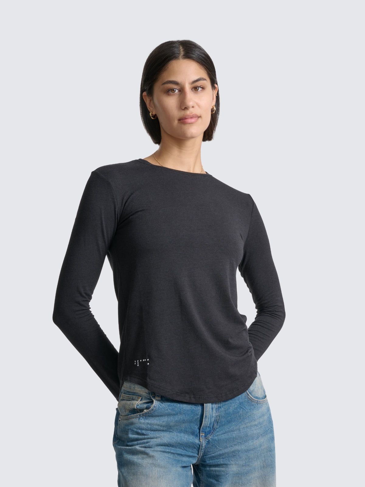 Two Blind Brothers - Womens Women's Long Sleeve Crewneck Black