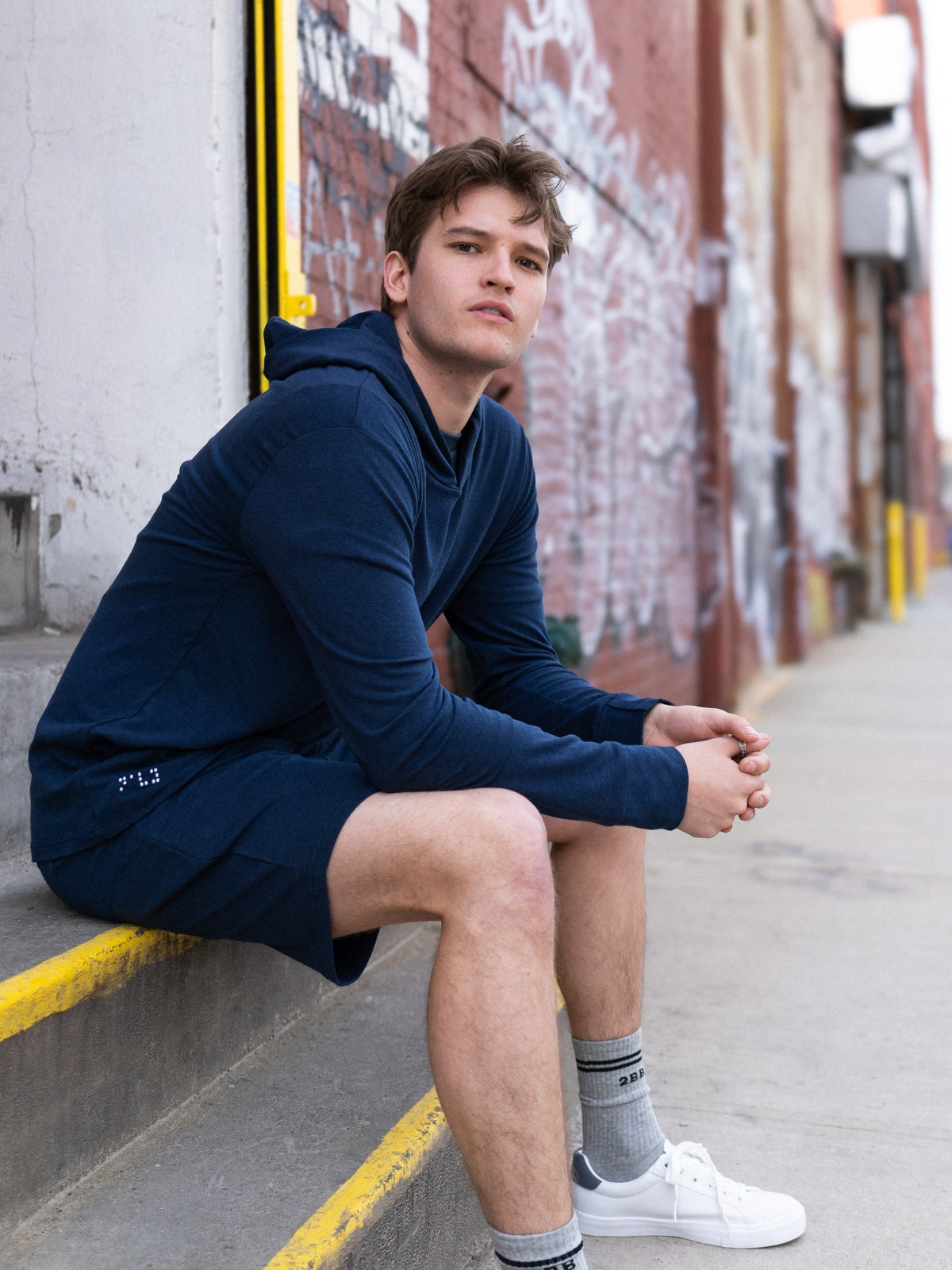 Two Blind Brothers - Mens Men's Pullover Hoodie Navy