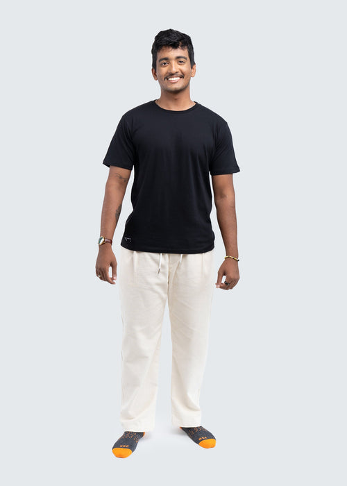 Men's Supima Cotton Short Sleeve Crewneck in Black