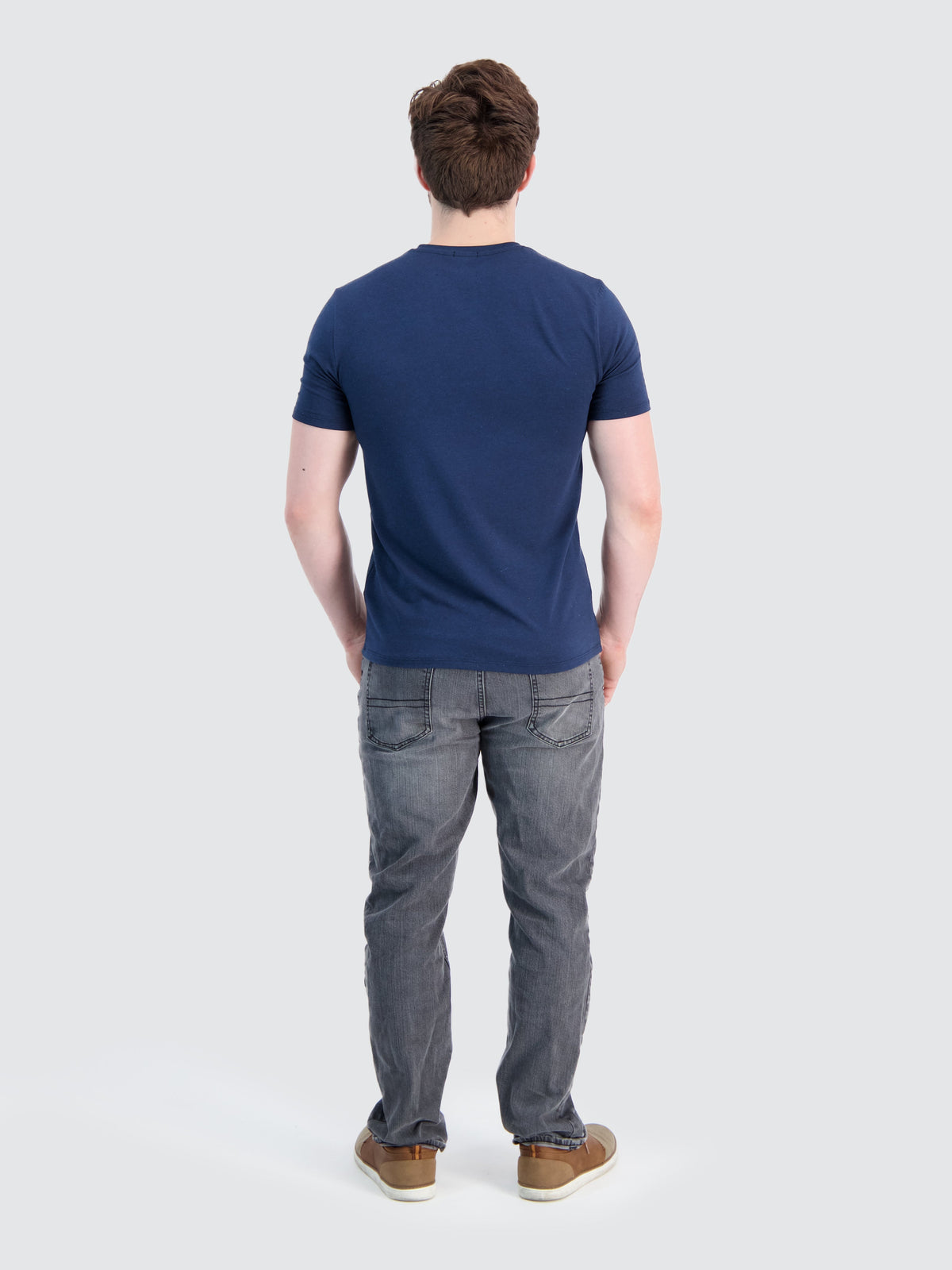 Two Blind Brothers - Mens Men's SS V-Neck Tee Navy