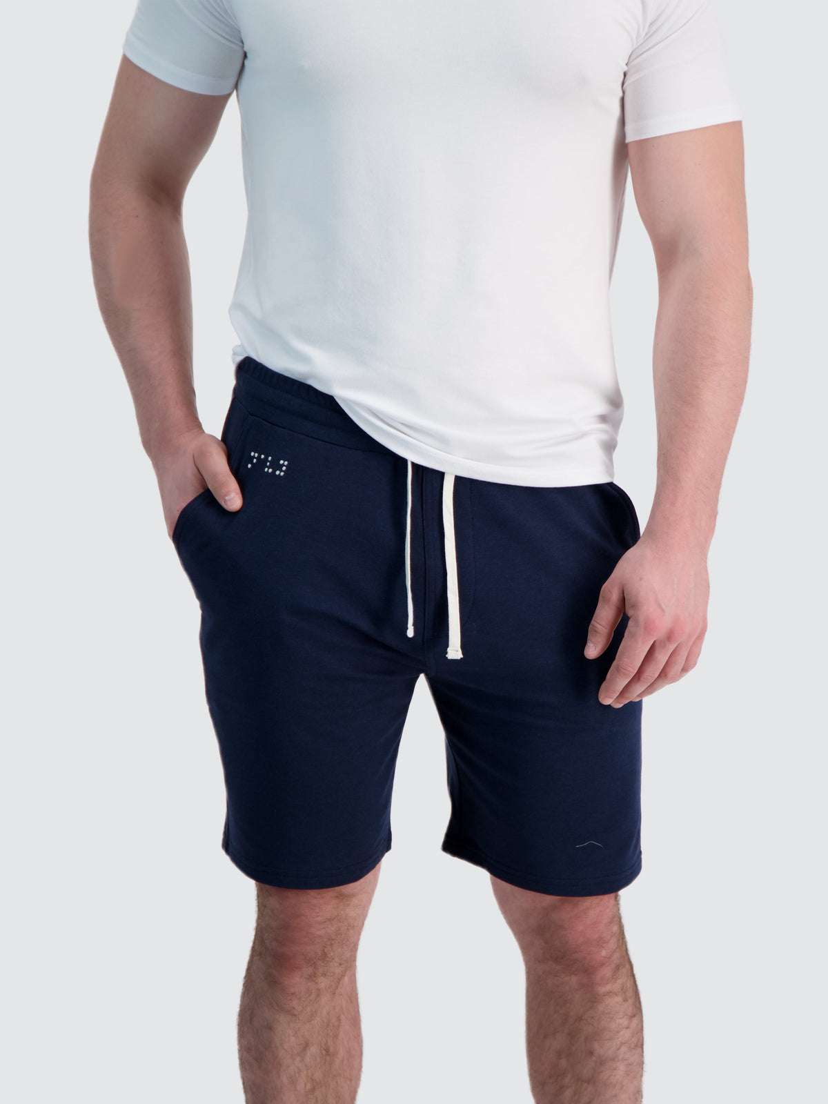 Two Blind Brothers - Mens Men's French Terry Lounge Shorts Navy
