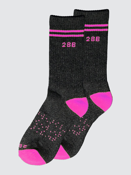 Pink Calf Sock in Pink