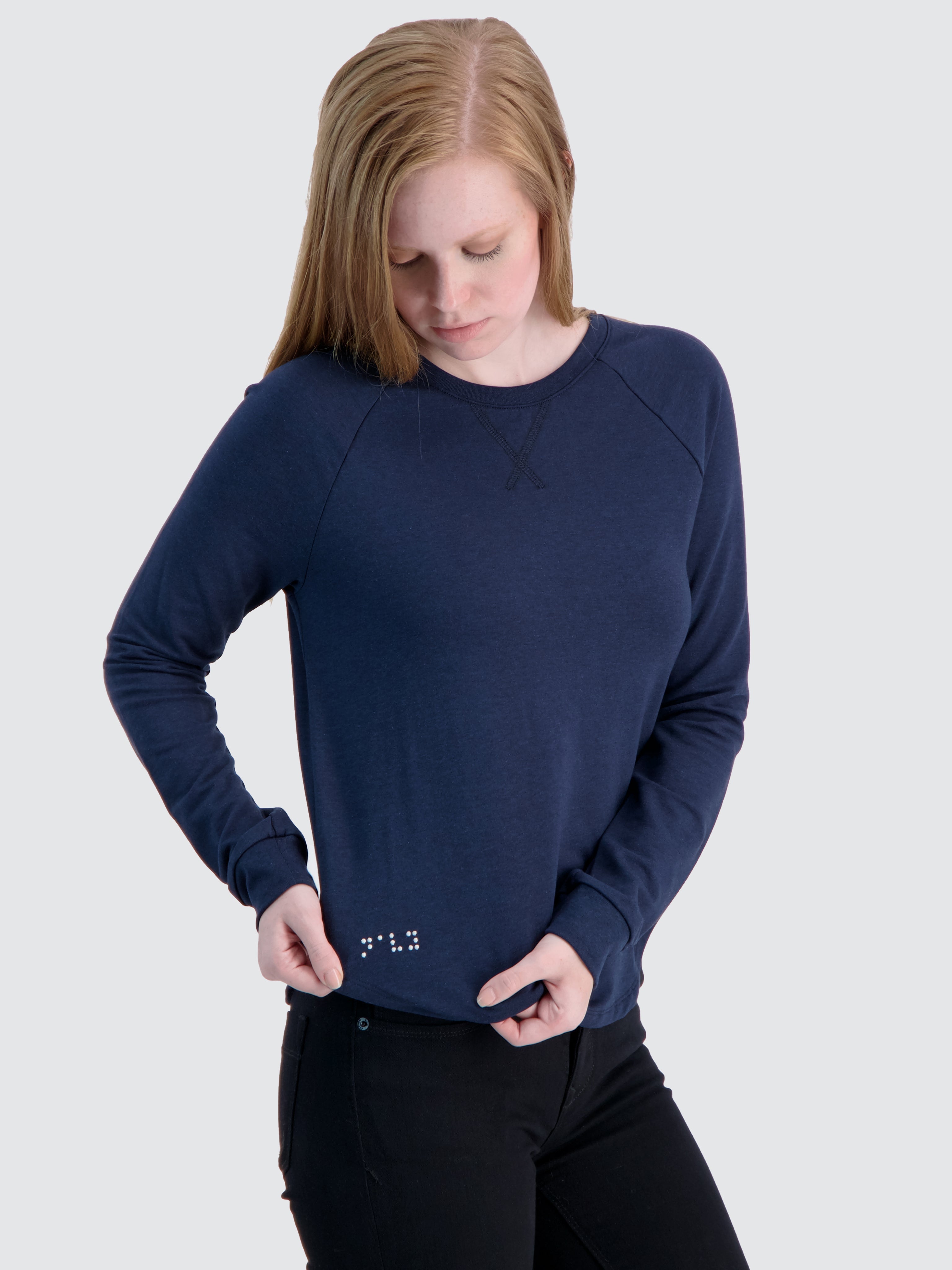 Two Blind Brothers - Womens Women's Raglan Navy