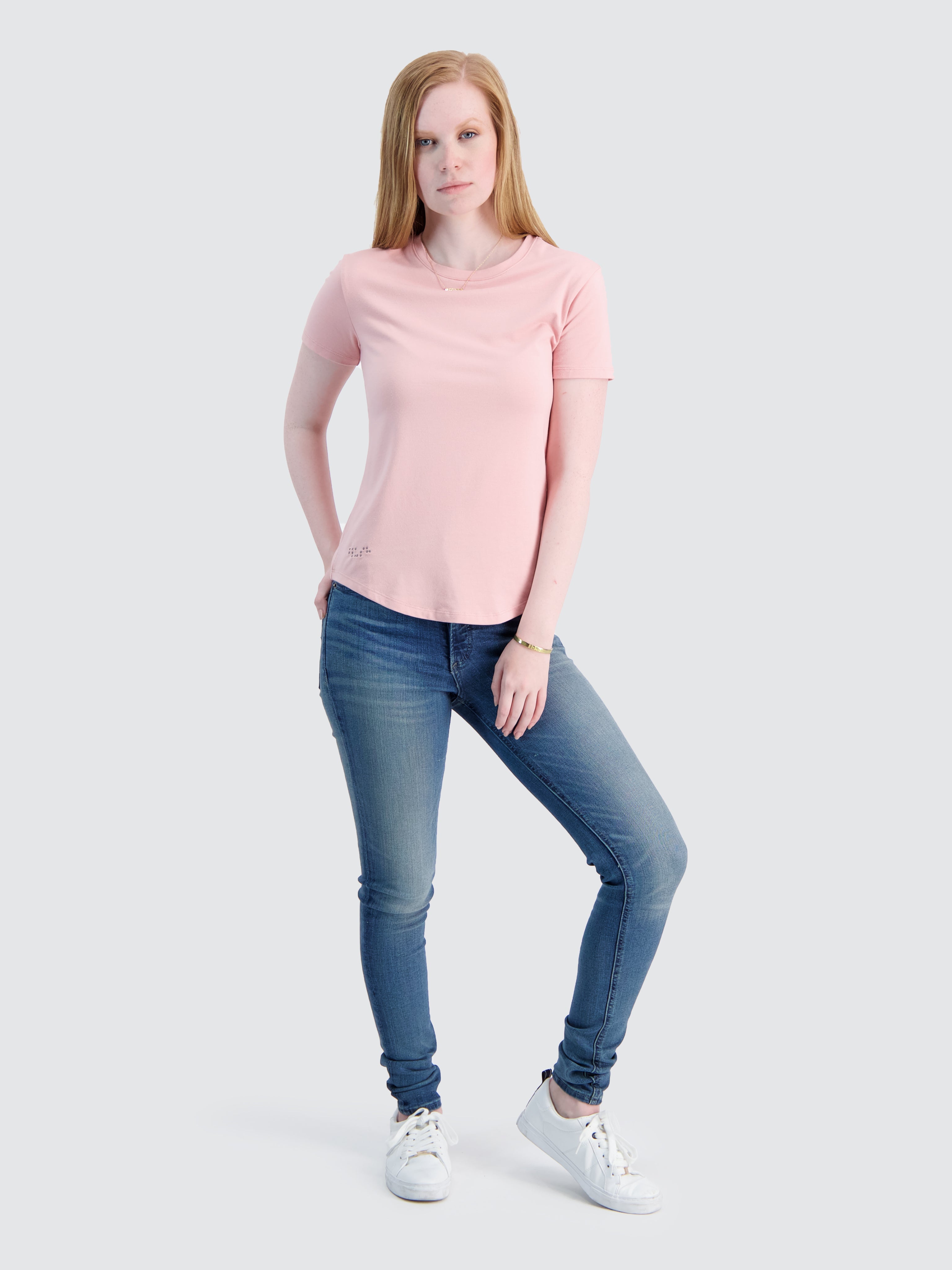 Two Blind Brothers - Womens Women's SS Crewneck Blush