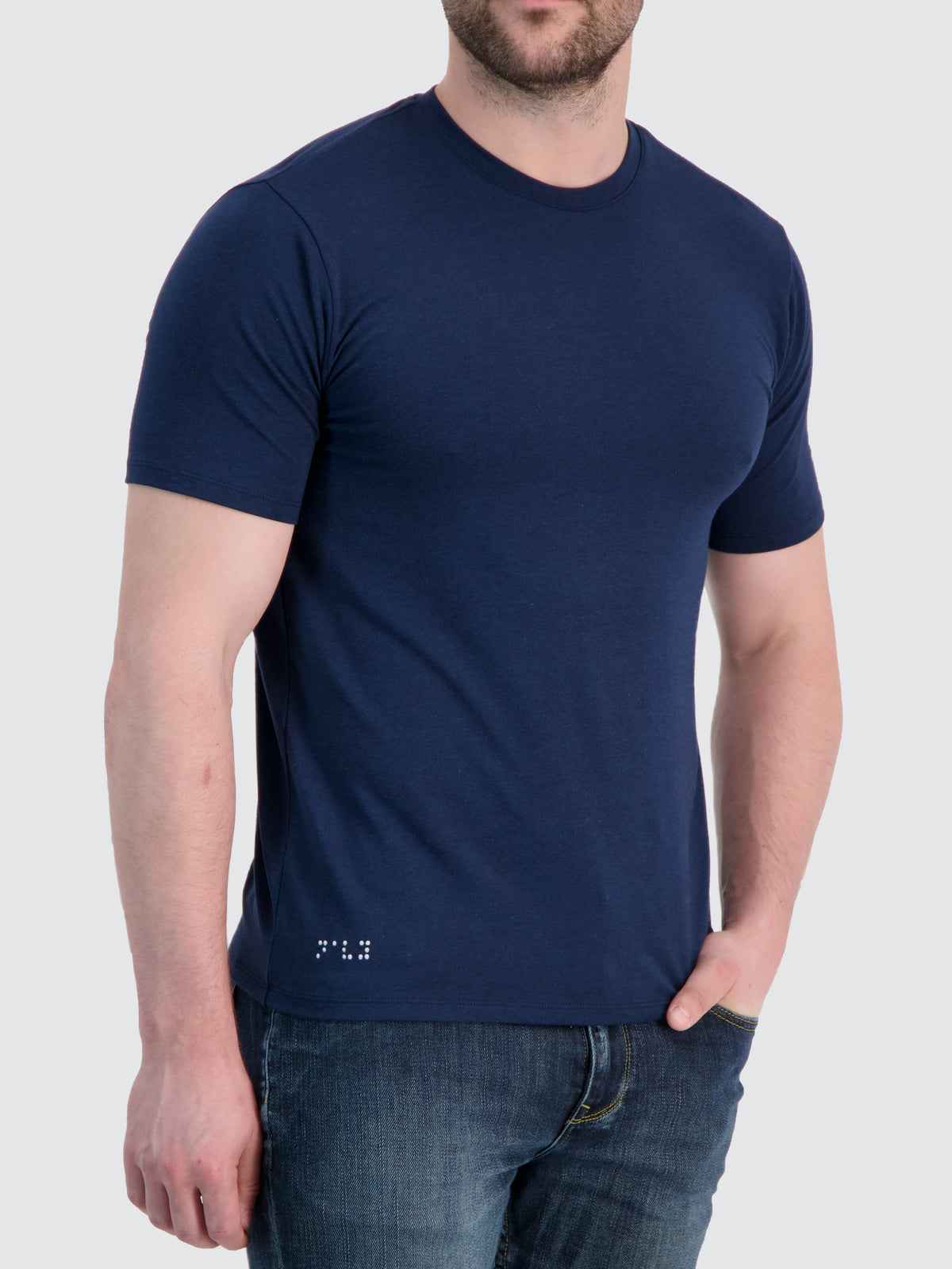 Two Blind Brothers - Mens Men's Short Sleeve Crewneck Navy