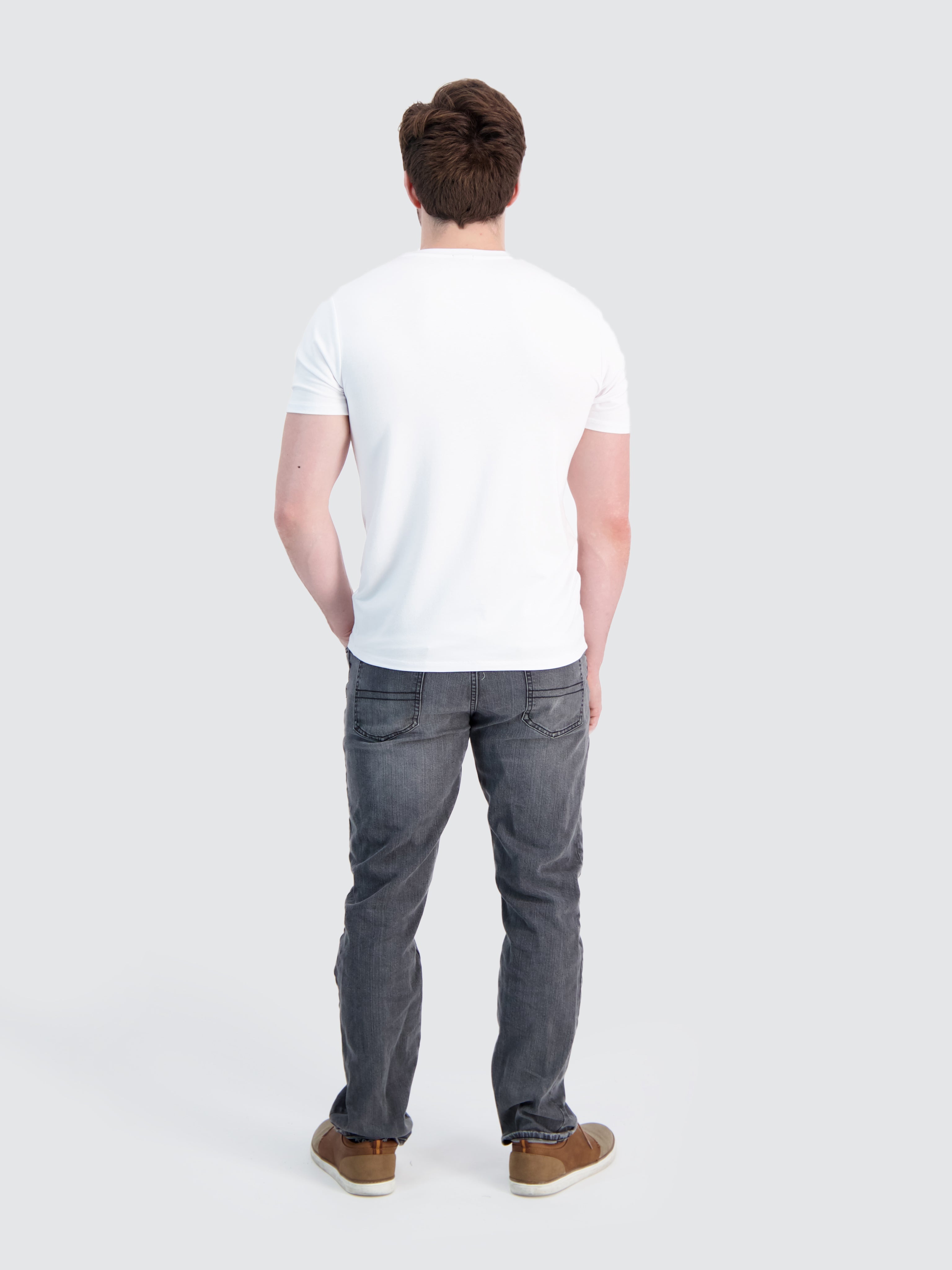 Two Blind Brothers - Mens Men's SS V-Neck Tee White