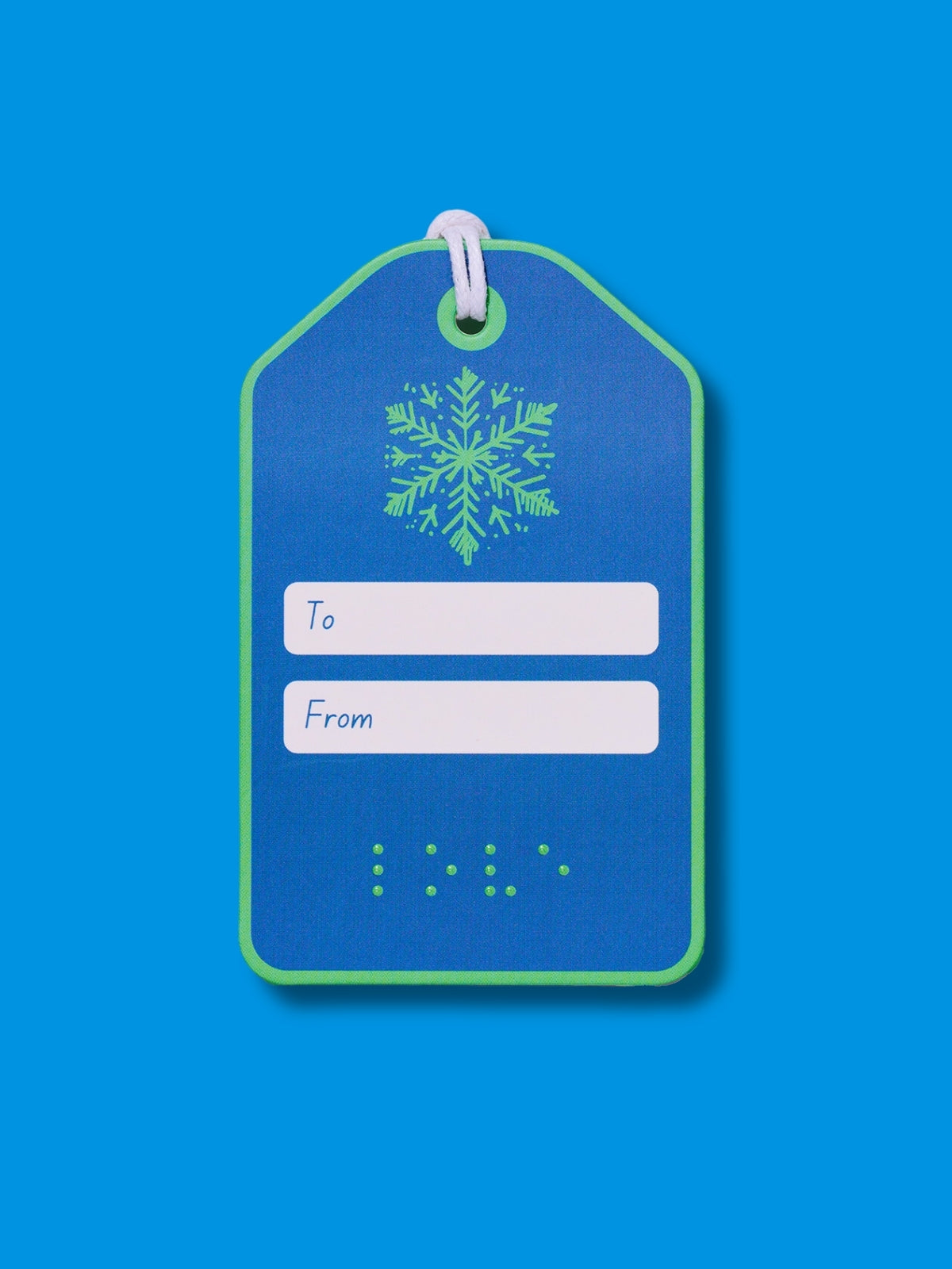 Two Blind Brothers - Gift Tag LoveTags Snowflake