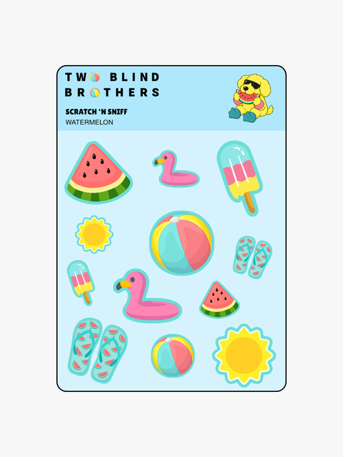 Scratch & Sniff Summer Watermelon Stickers in Default Title
