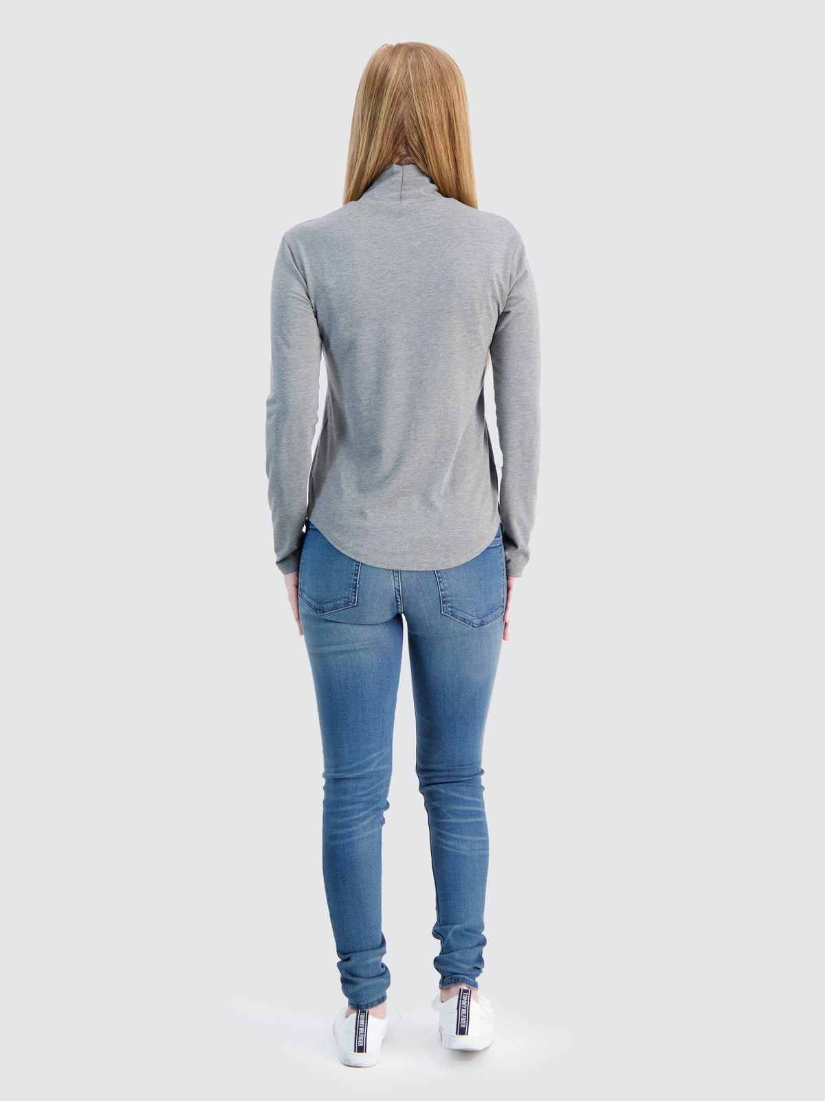 Two Blind Brothers - Womens Women's Turtleneck Medium-Grey-Heather