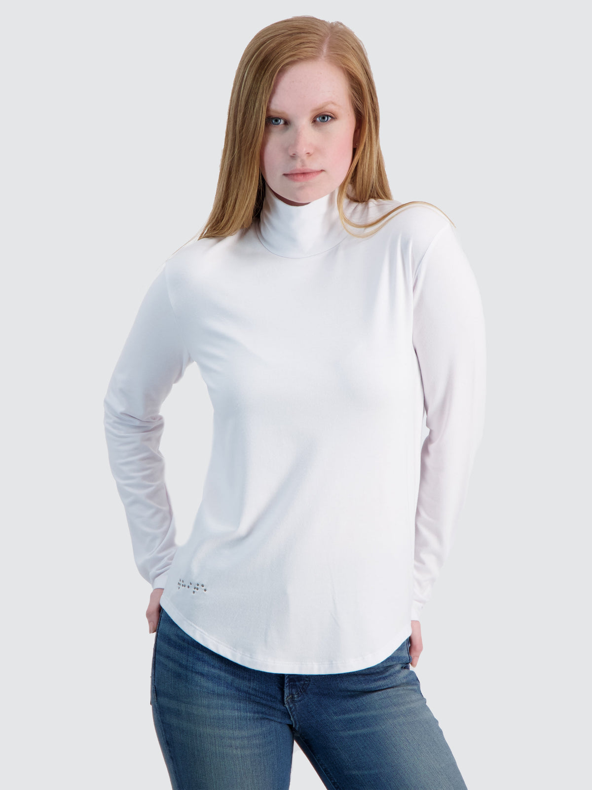 Two Blind Brothers - Womens Women's Turtleneck White