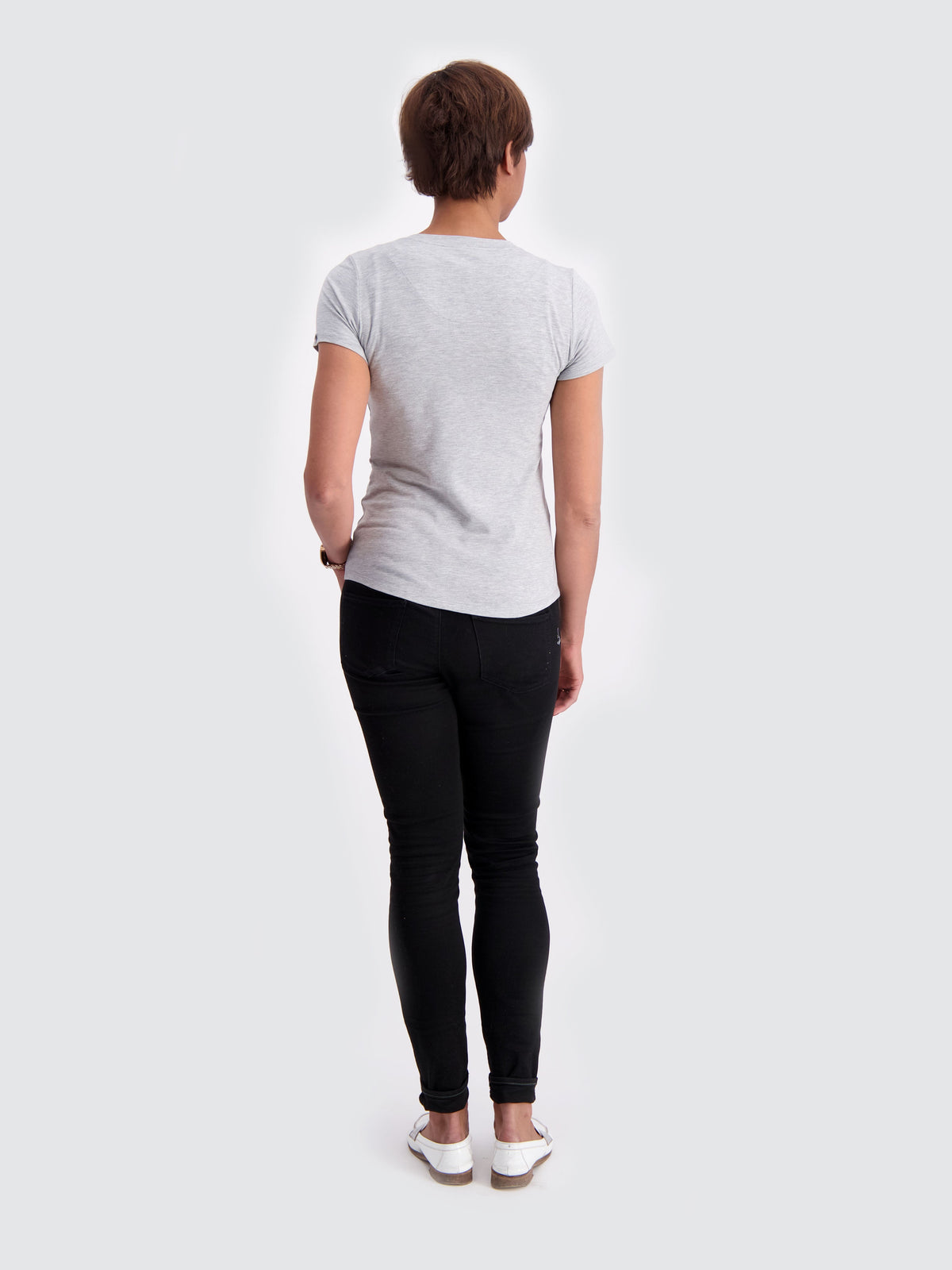 Two Blind Brothers - Womens Women's SS Henley Light-Grey