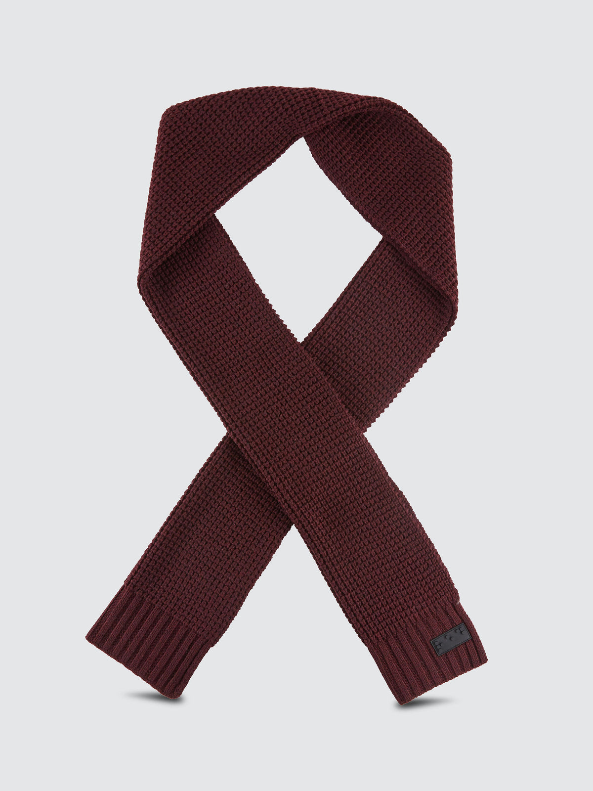 Two Blind Brothers - Gift Waffle Knit Scarf Maroon