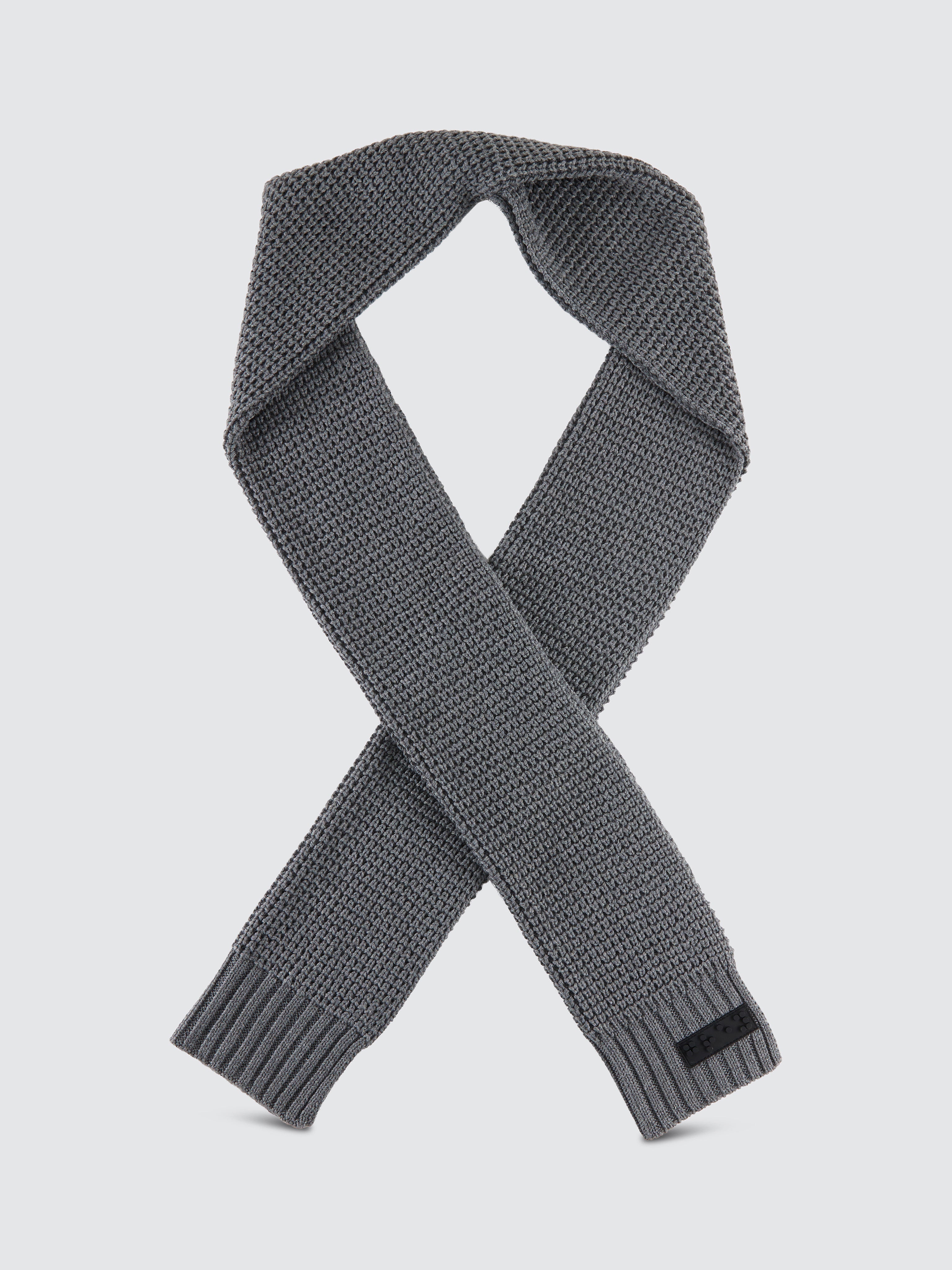 Two Blind Brothers - Gift Waffle Knit Scarf Grey
