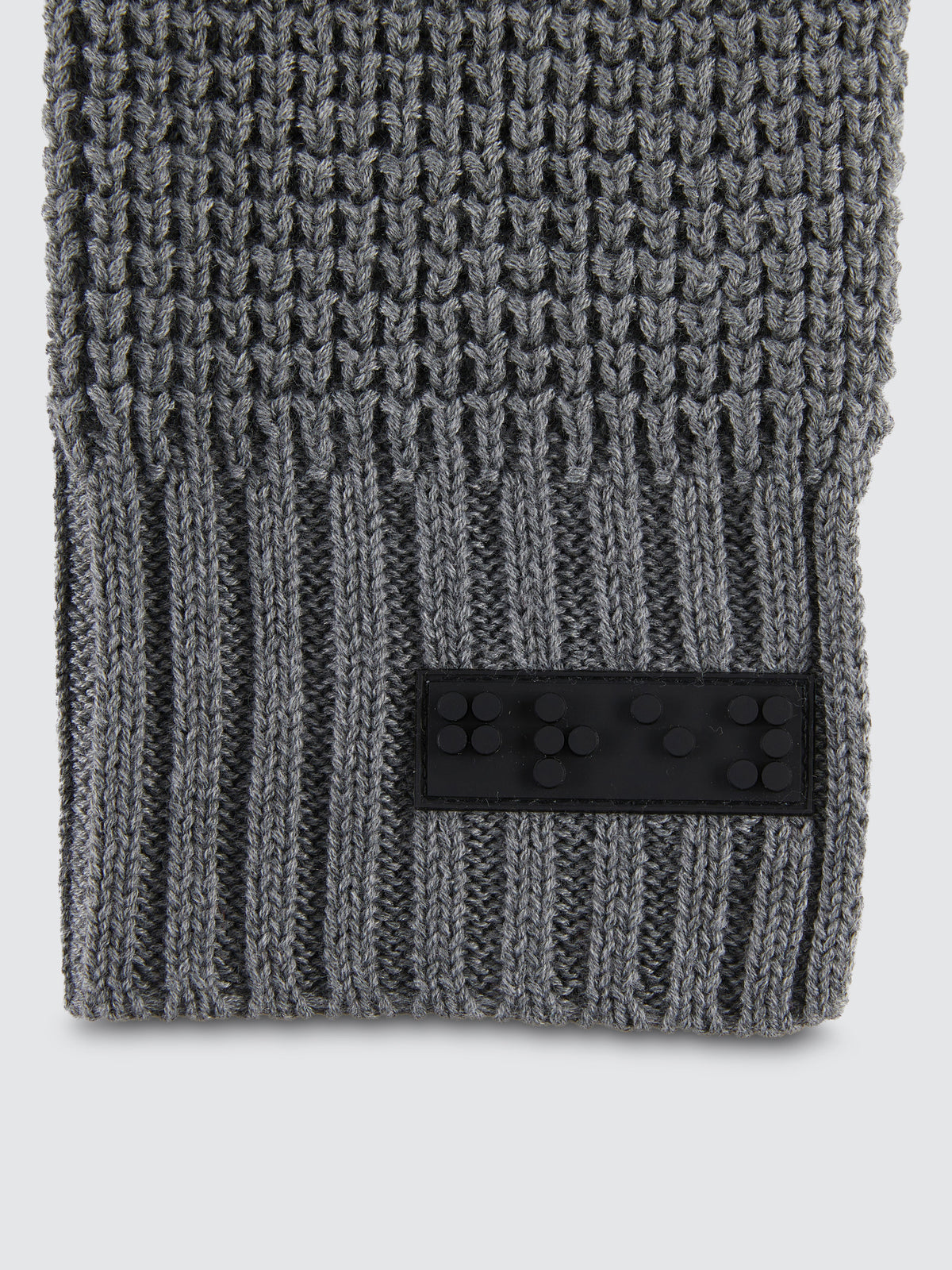 Two Blind Brothers - Gift Waffle Knit Scarf Grey