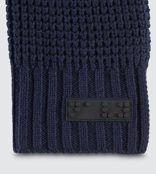 Waffle Knit Beanie & Scarf Set