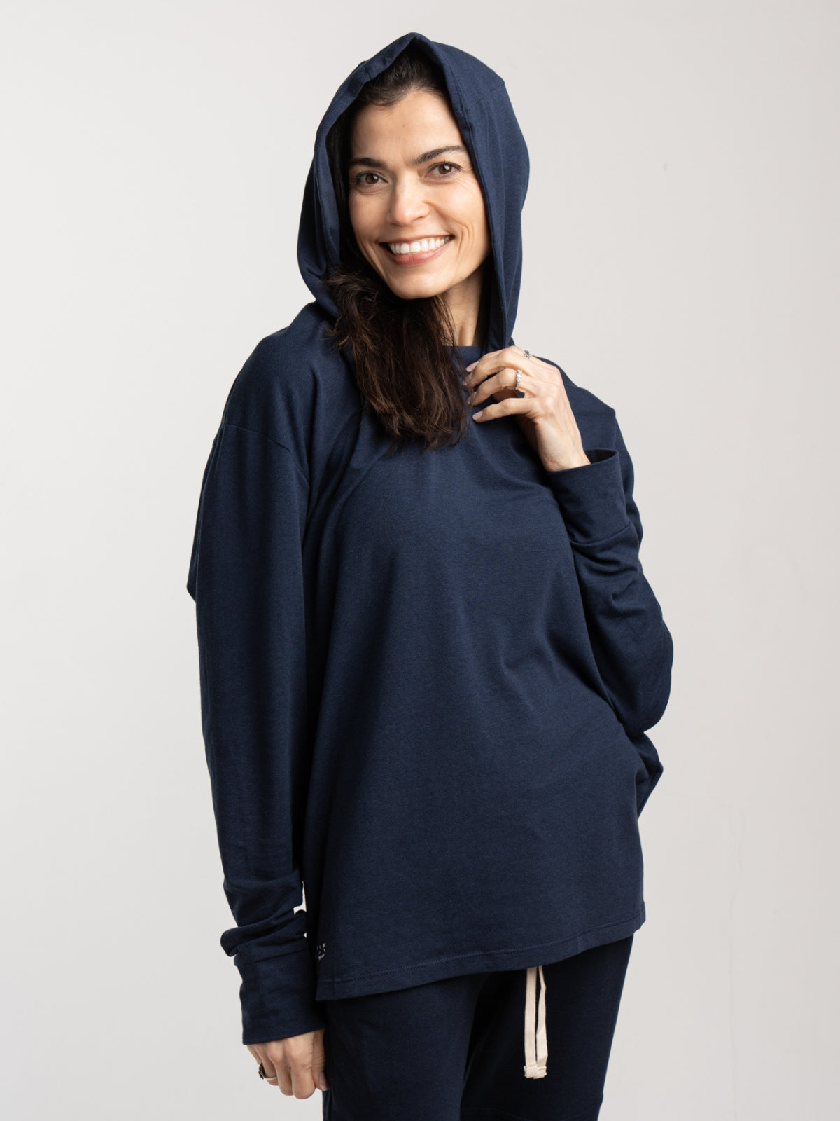 Two Blind Brothers - Womens Women's Pullover Hoodie Navy